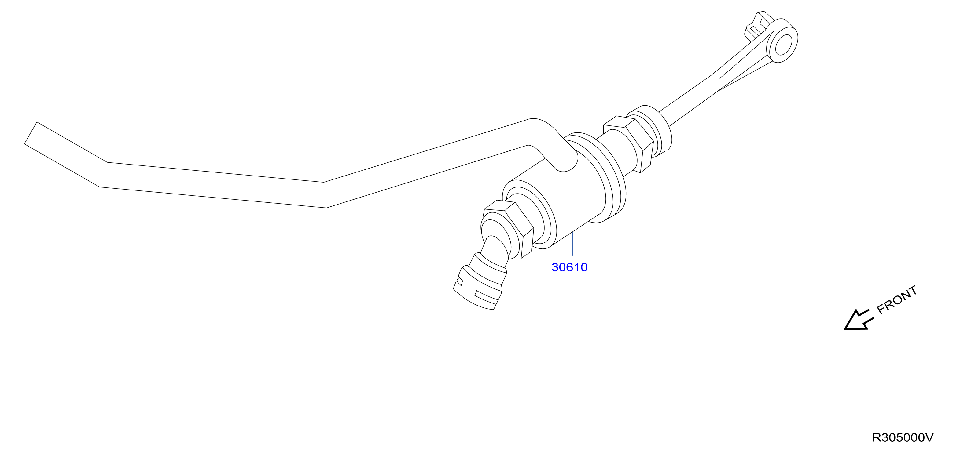 Full size assembly image of CLUTCH MASTER CYLINDER (1/1)