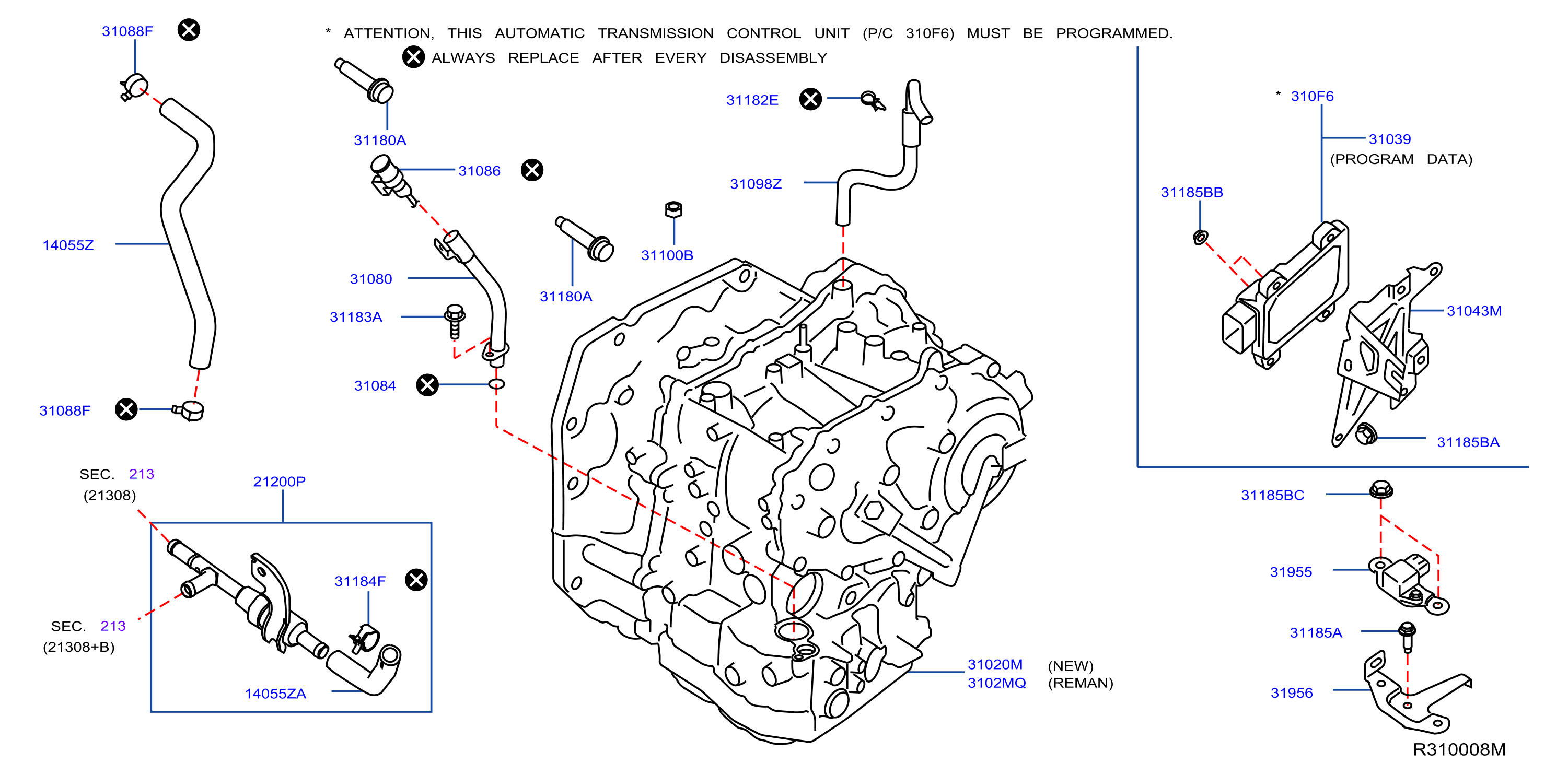 2012 Nissan Armada Bracket Automatic Transmission Control. CVT