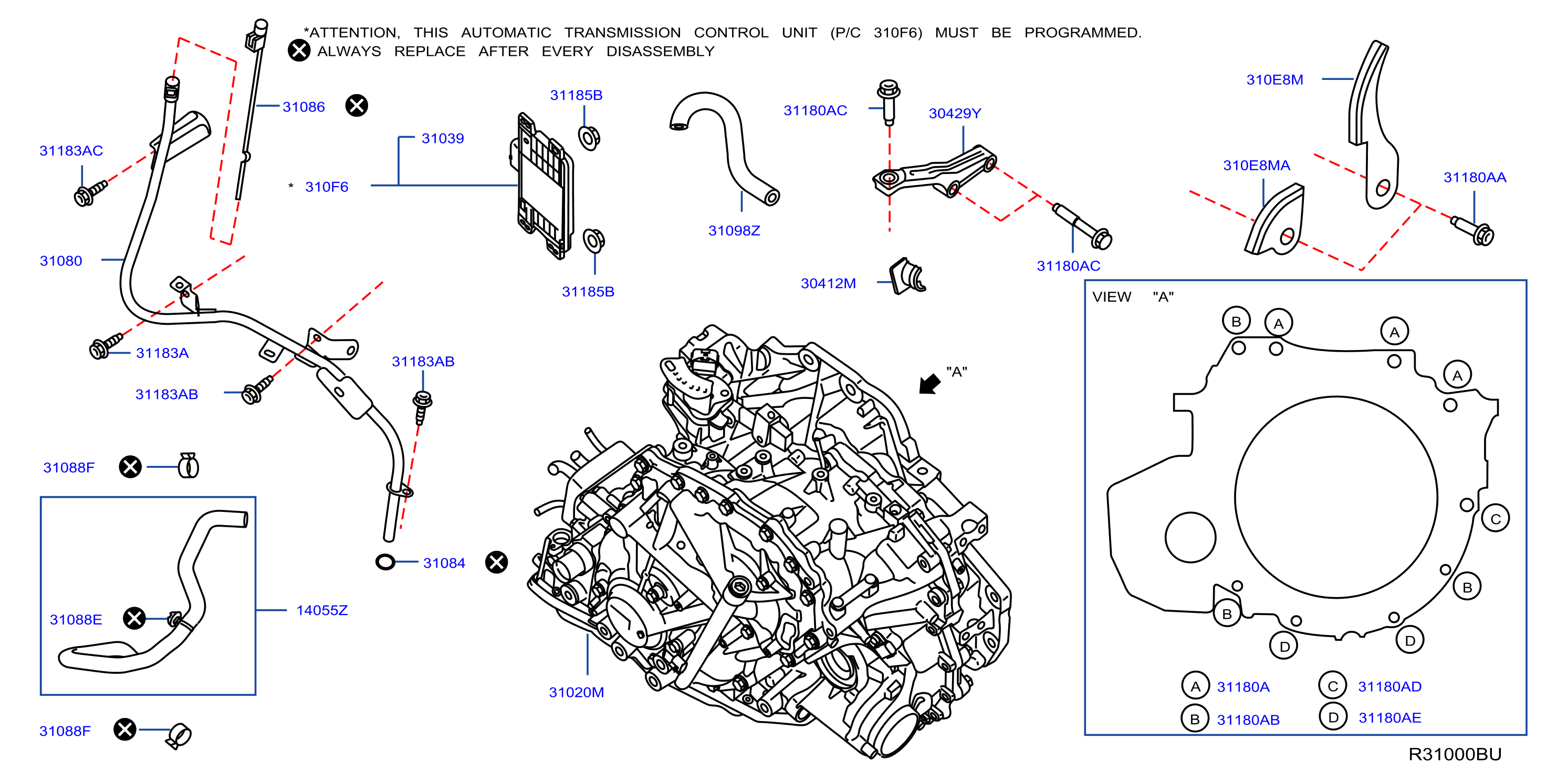 Nissan 31086 3ta1a