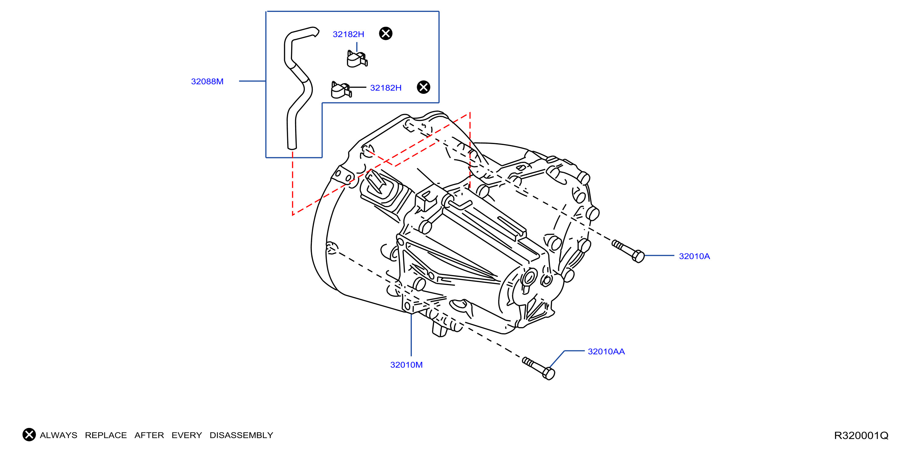 Nissan Sentra Manual Transmission - 32010-00Q3P | LARRY H MILLER NISSAN ...