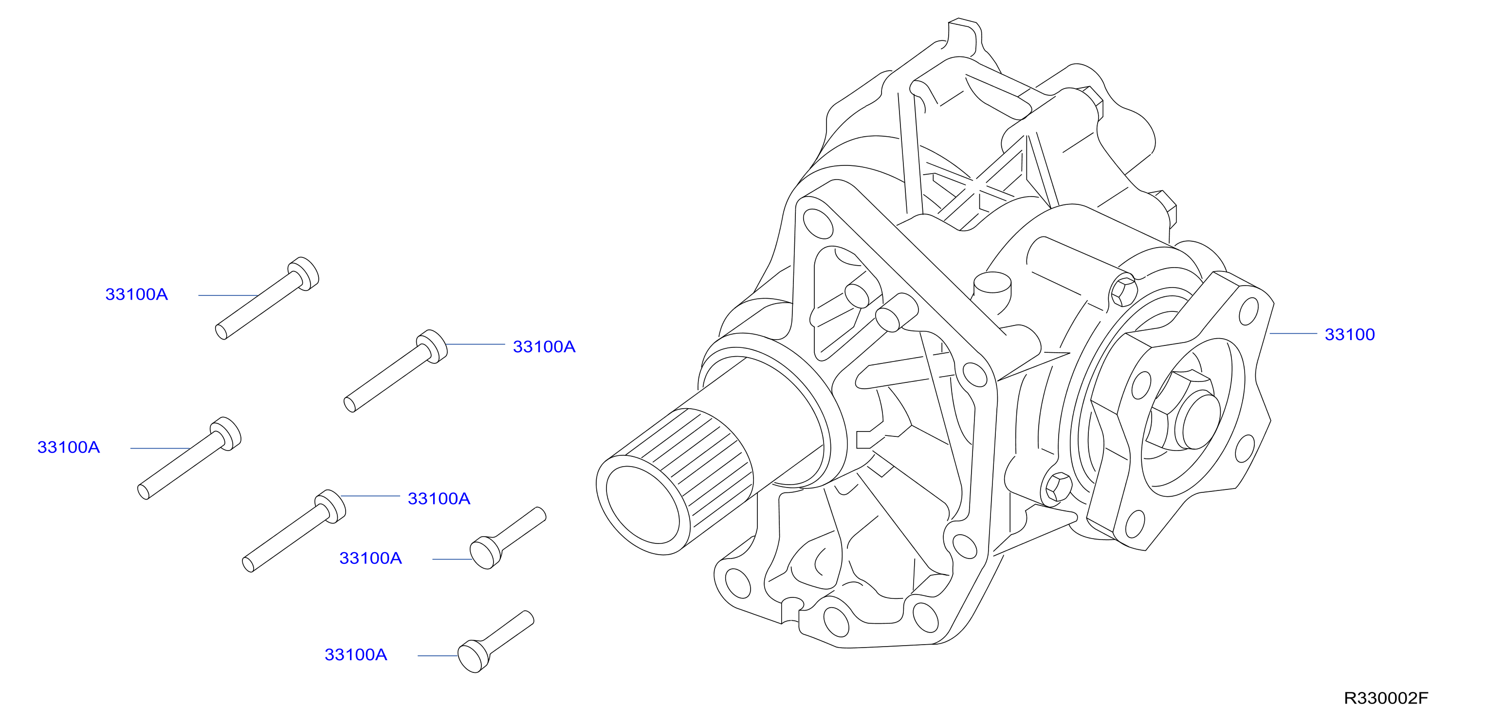 Diagram TRANSFER ASSEMBLY & FITTING for your 2014 Nissan Pathfinder   