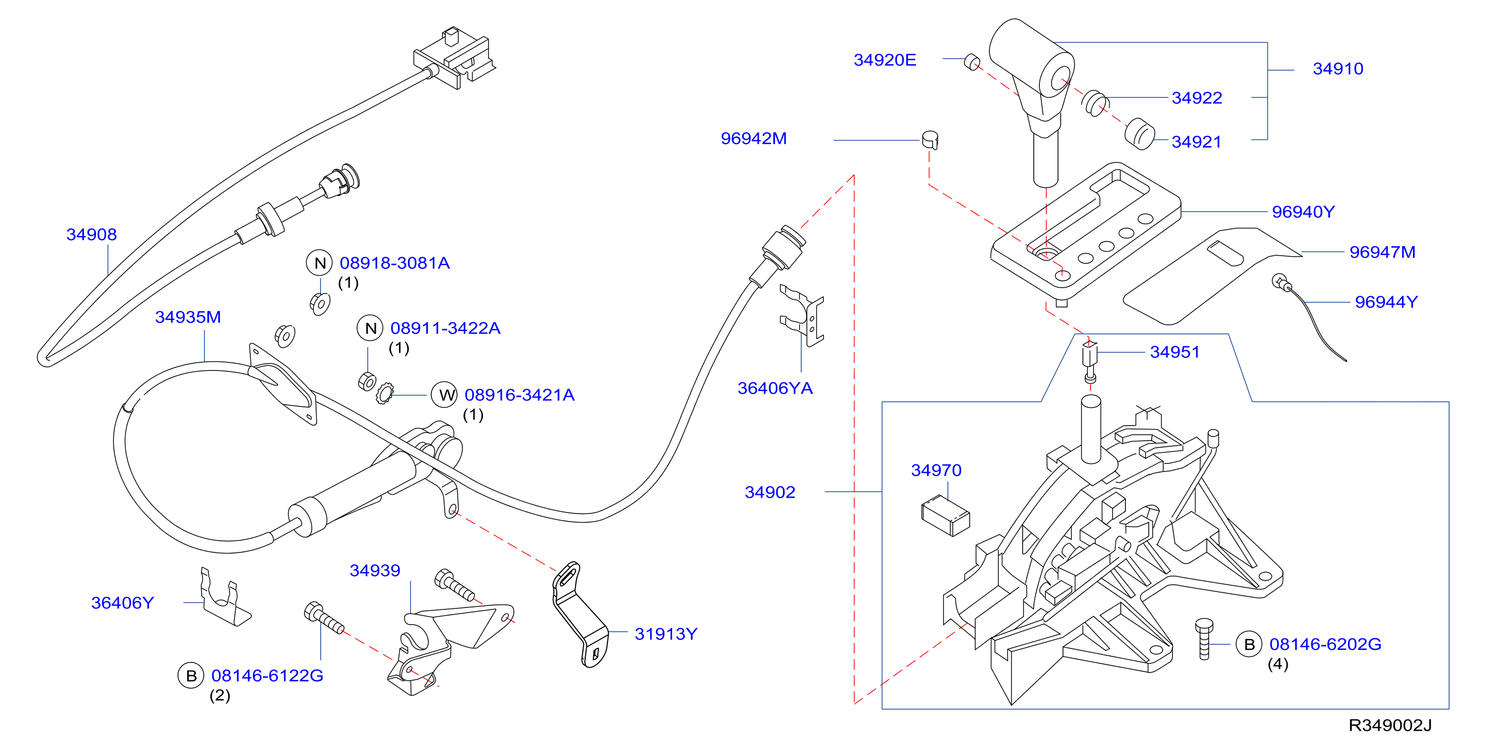 Diagram AUTO TRANSMISSION CONTROL DEVICE for your 2022 Nissan Titan XD Crew Cab PRO/4X  