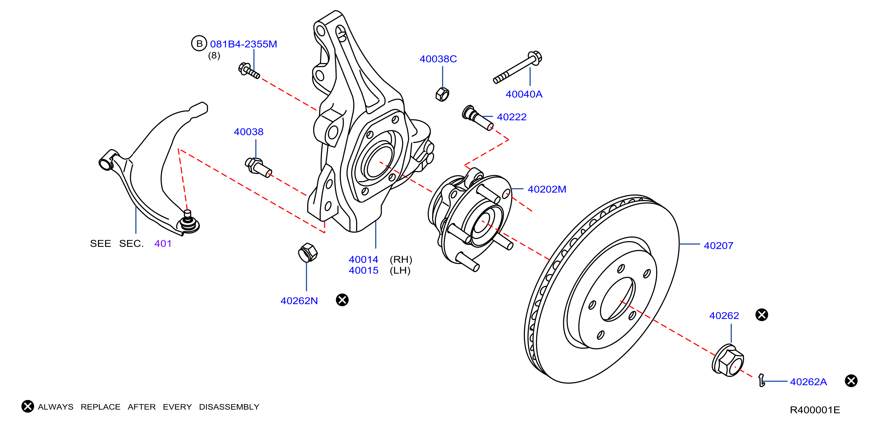 D0202-ZX00JNW - Hub Road Wheel. Service File H. (Right, Front). AXLE ...