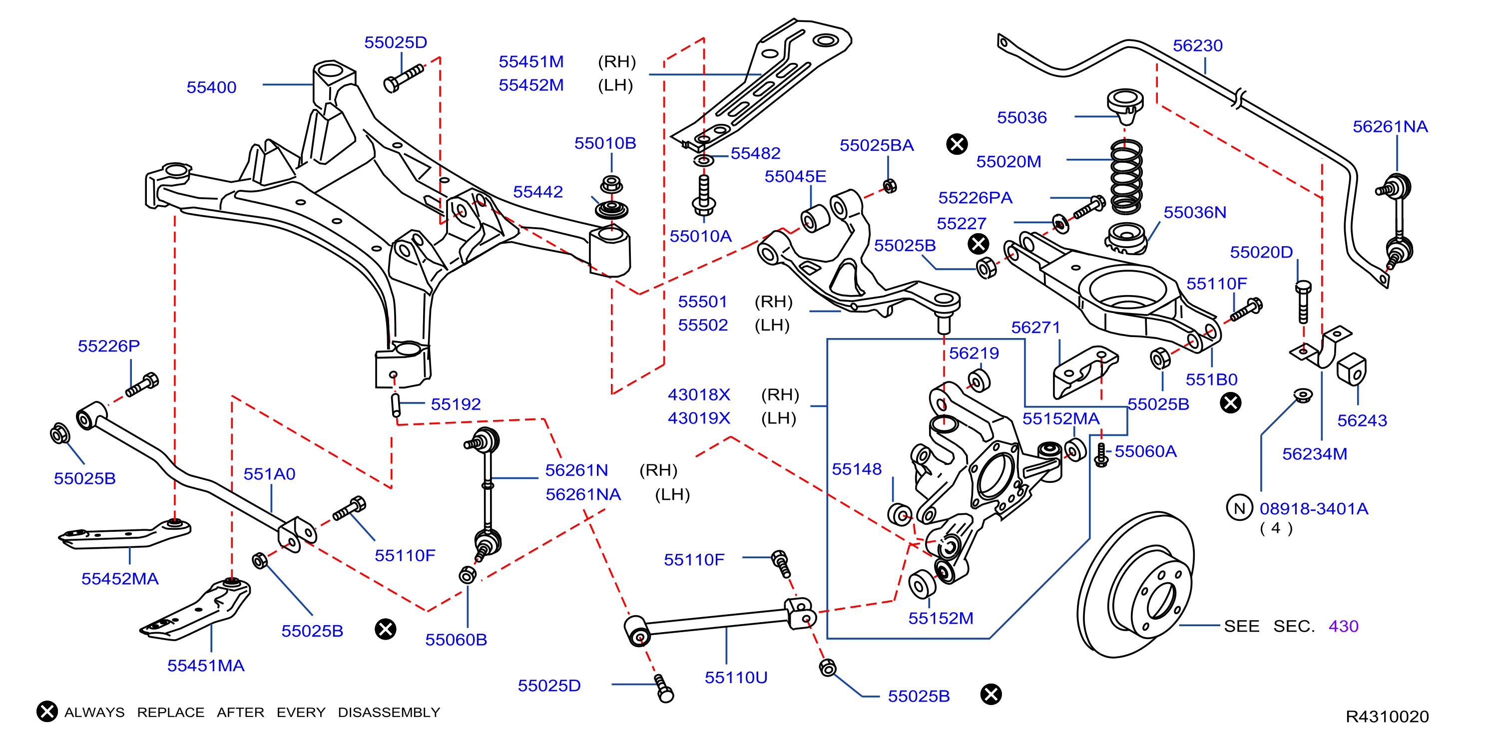 23+ 350Z Front Suspension Diagram