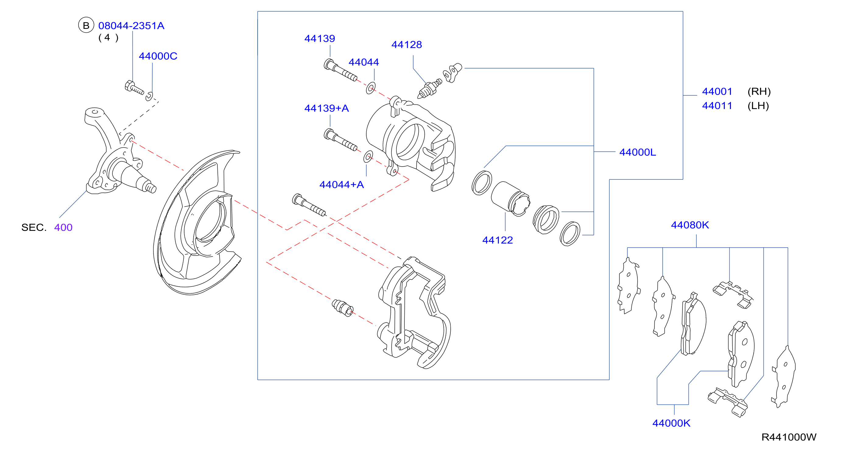 Diagram REAR BRAKE for your Nissan