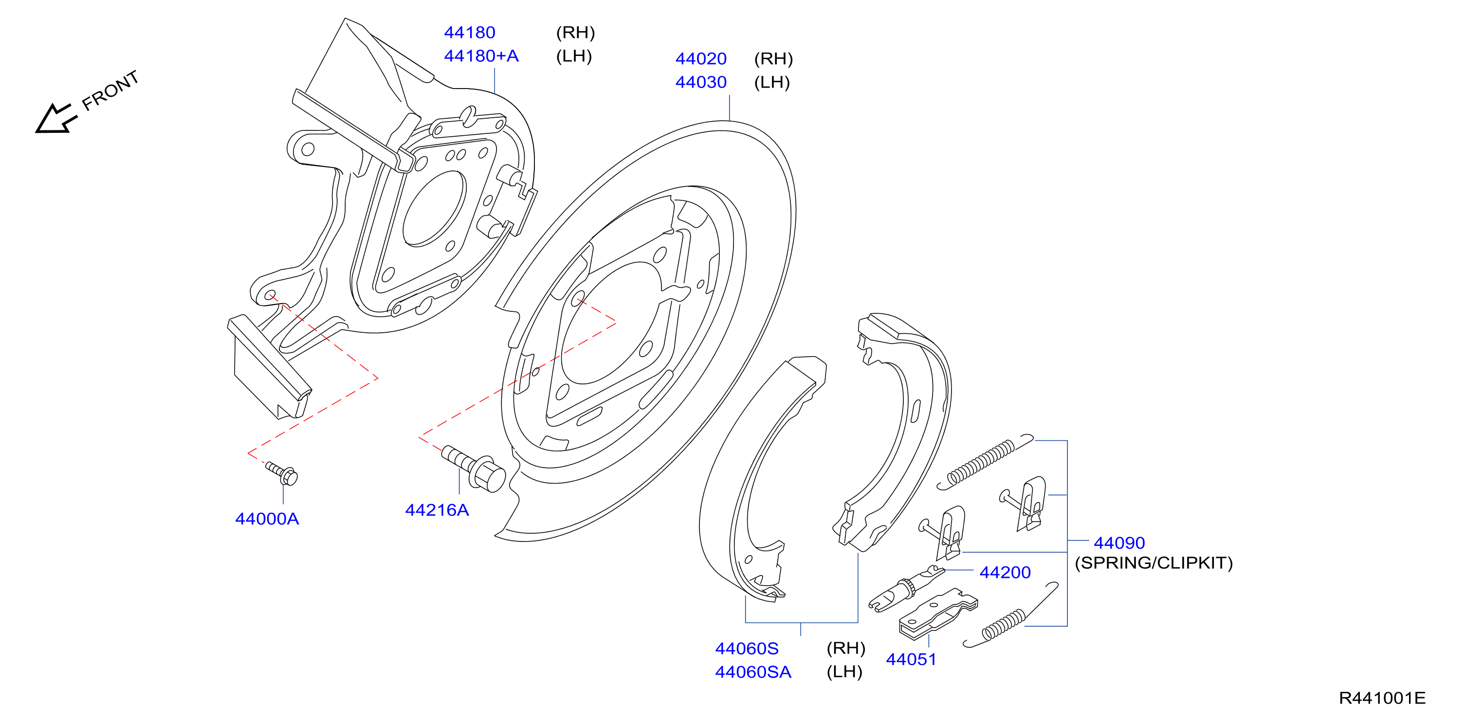 Diagram REAR BRAKE for your Nissan Titan  