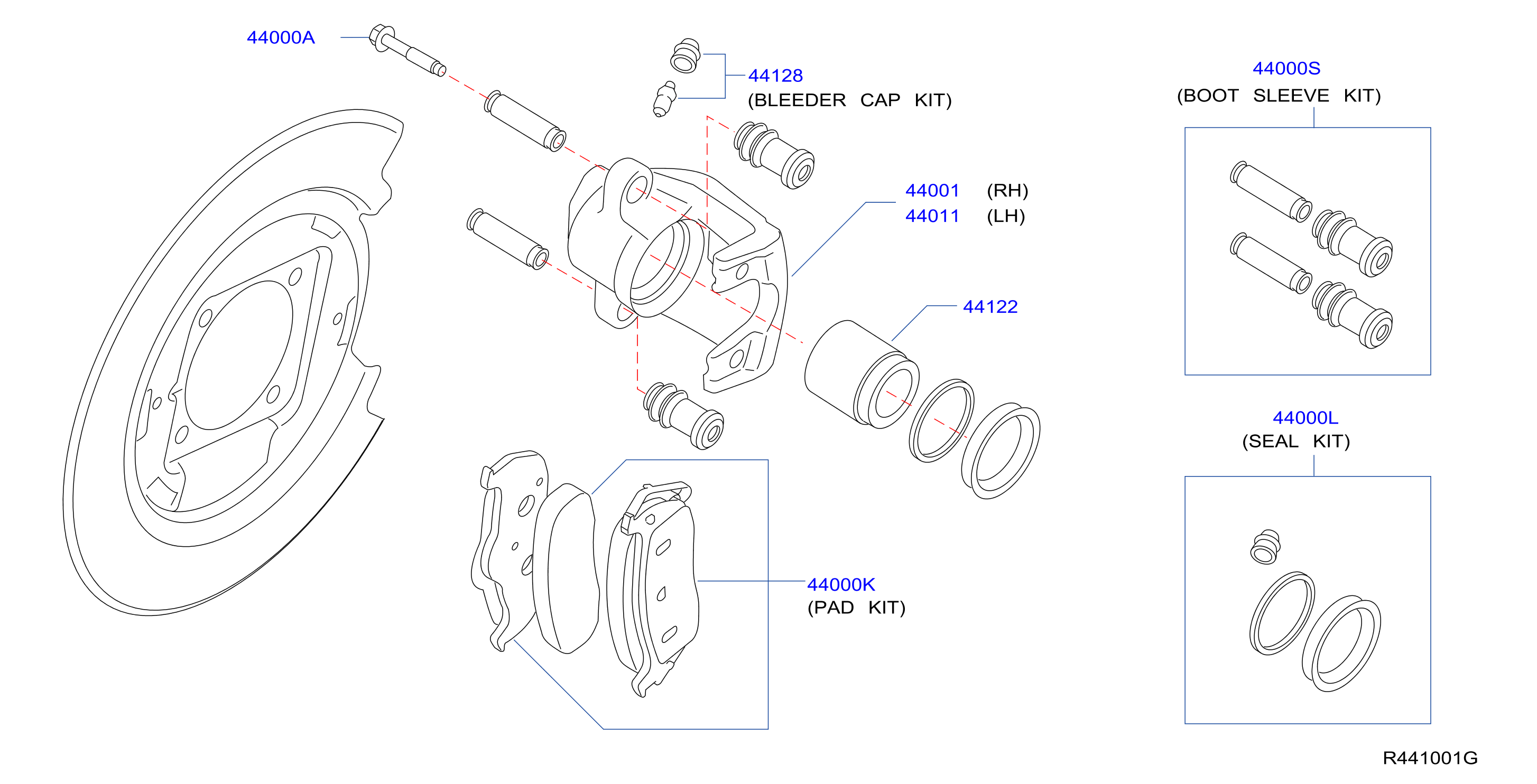 Diagram FRENO TRASERO for your 2014 INFINITI QX60   