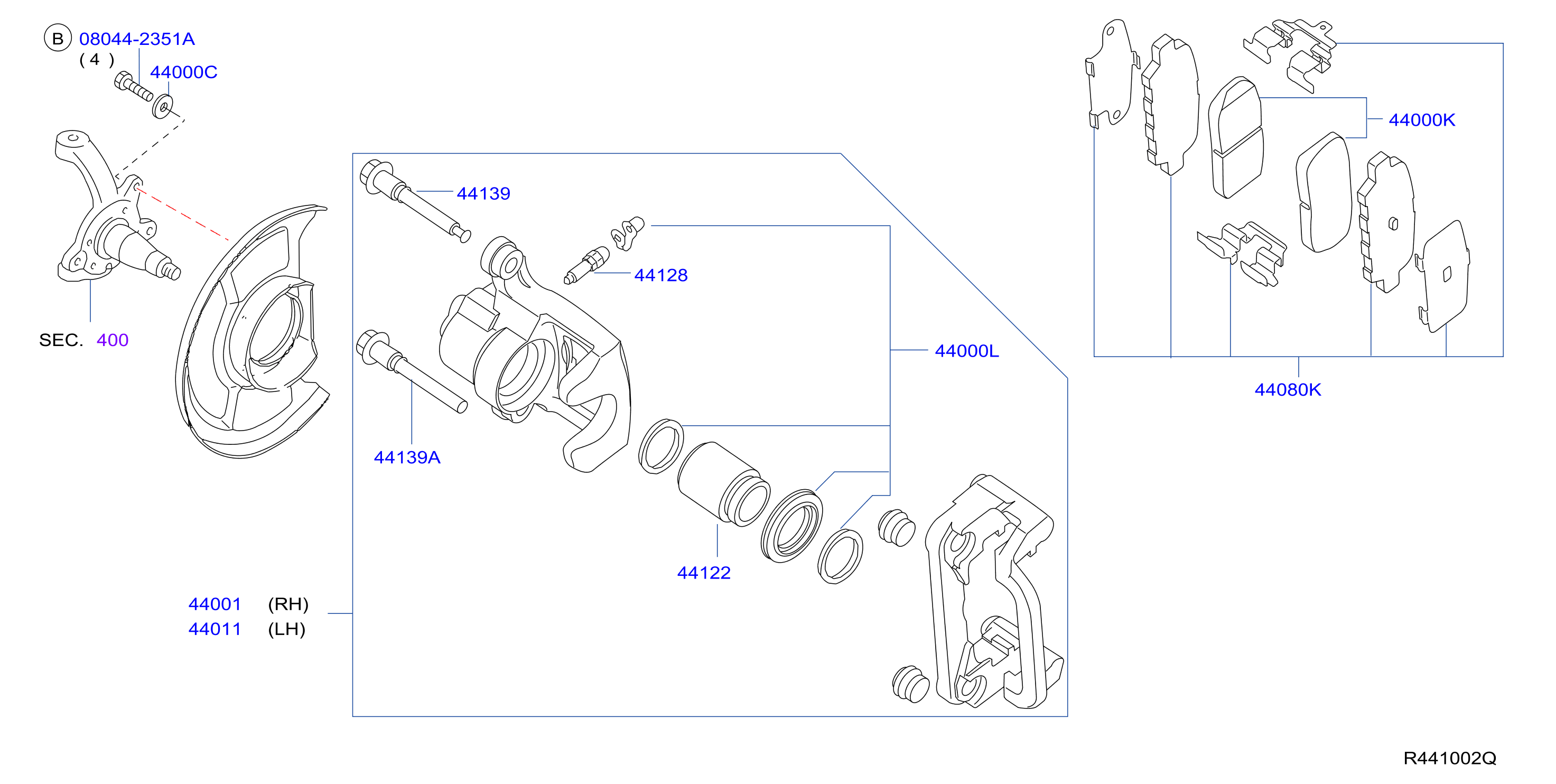 Diagram REAR BRAKE for your Nissan Altima  