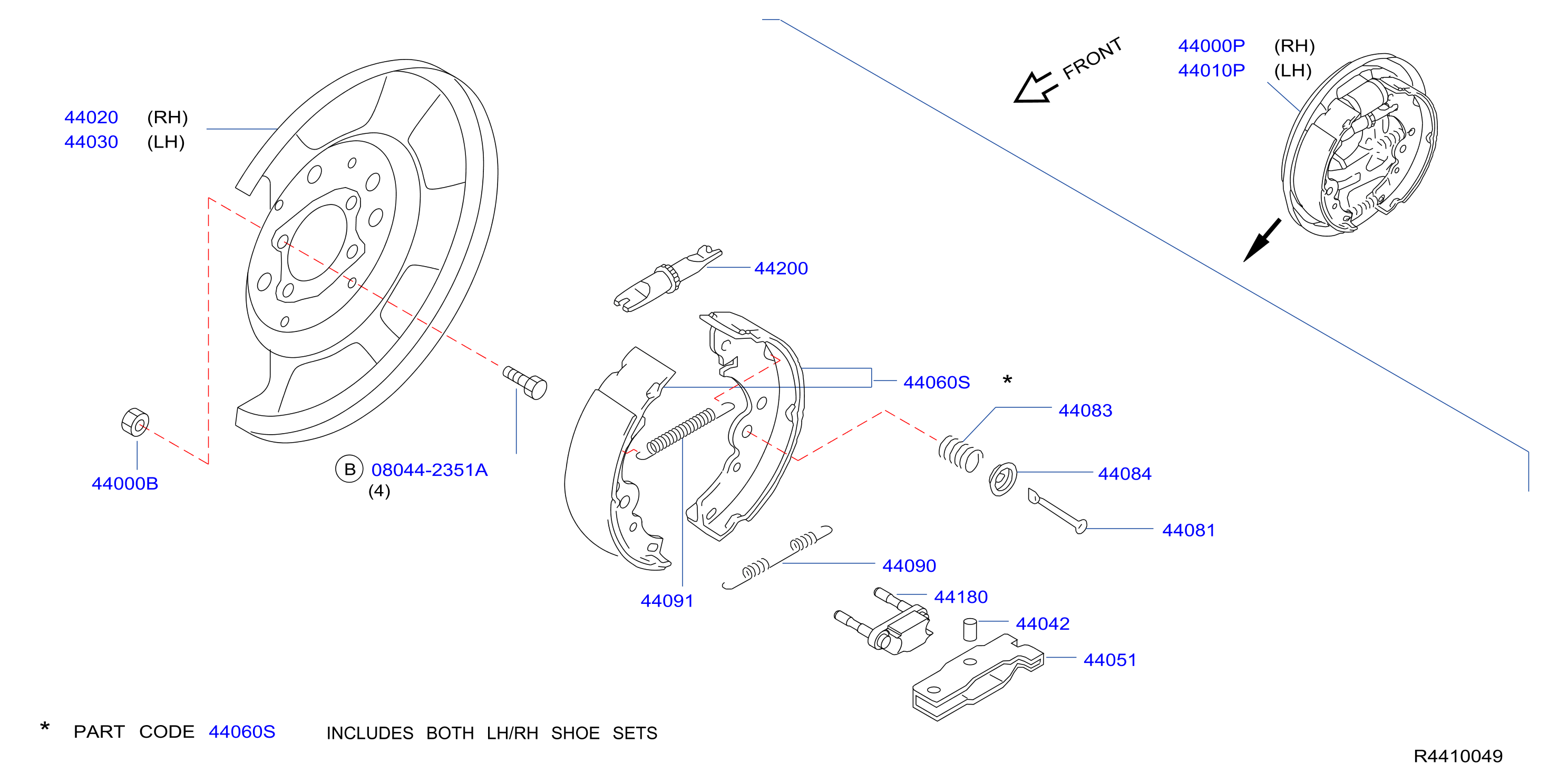 Diagram REAR BRAKE for your Nissan Titan  