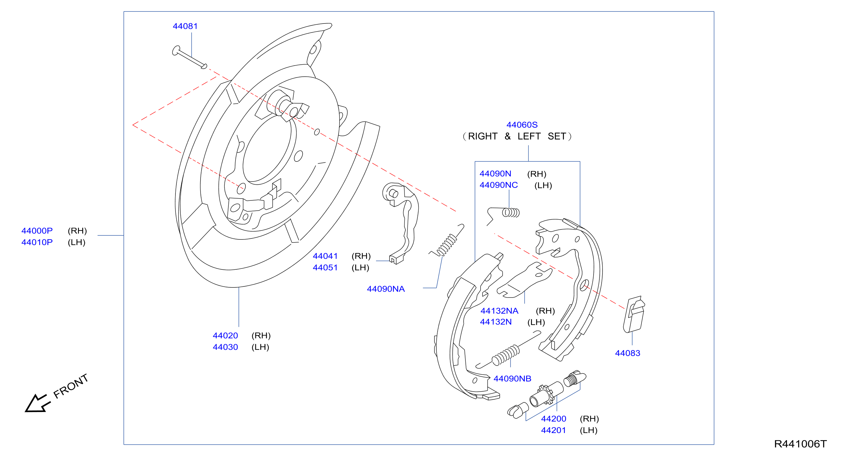 Diagram REAR BRAKE for your Nissan Rogue  