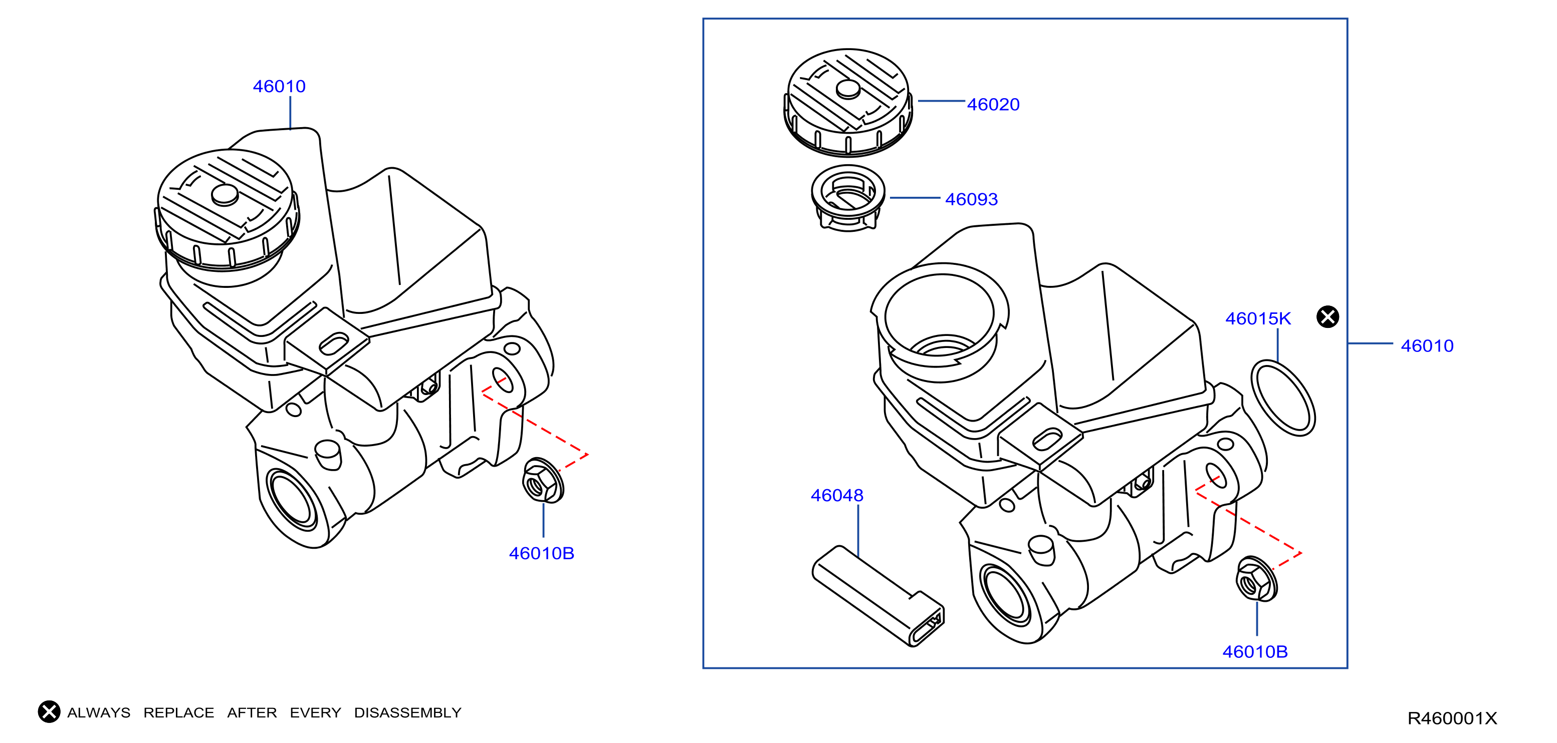 Diagram BRAKE MASTER CYLINDER for your Nissan Z  