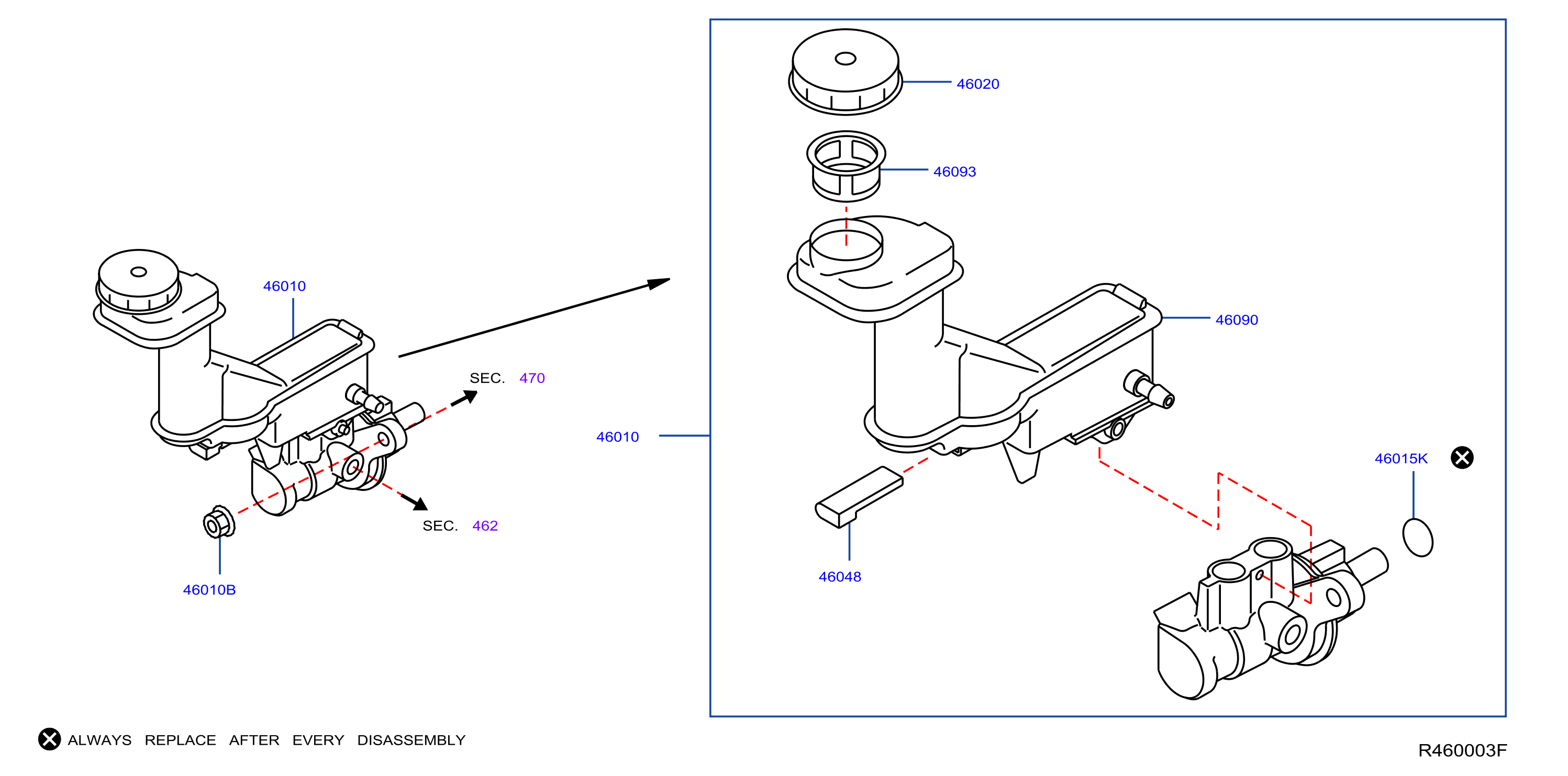 Diagram BRAKE MASTER CYLINDER for your Nissan Z  