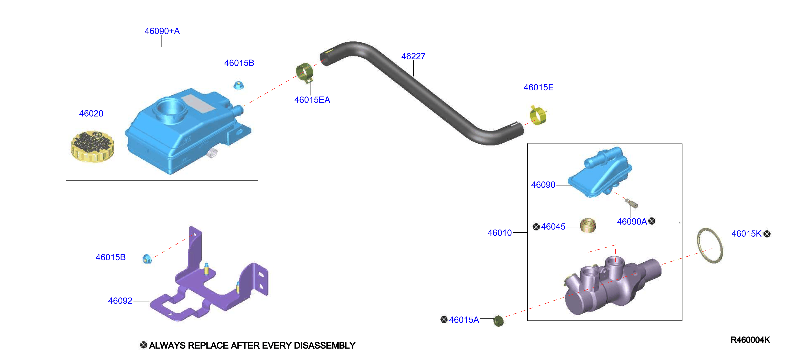 Diagram BRAKE MASTER CYLINDER for your Nissan Pathfinder  