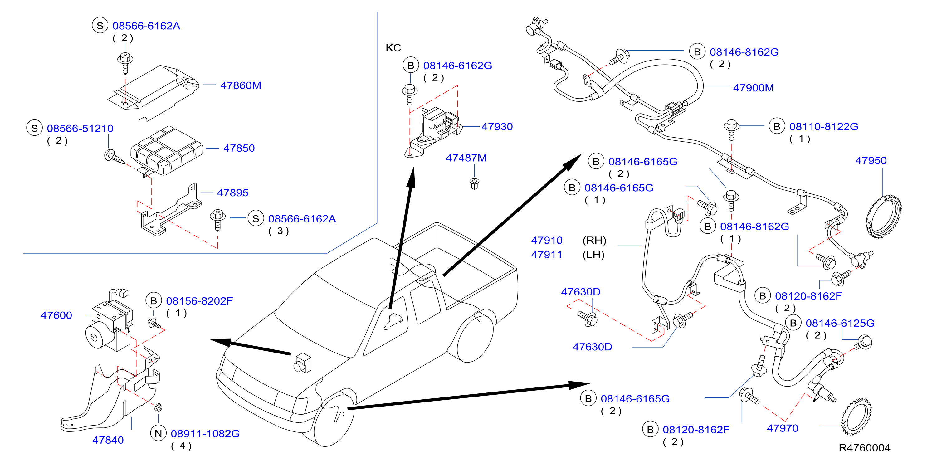 Full size assembly image of CONTROL DE PRESIÓN DE FRENO (1/5)