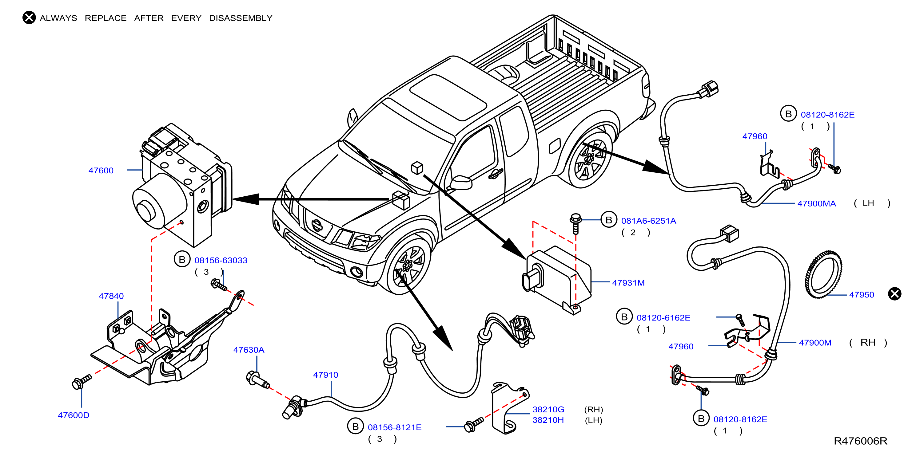 Diagram ANTI SKID CONTROL for your Nissan Versa  