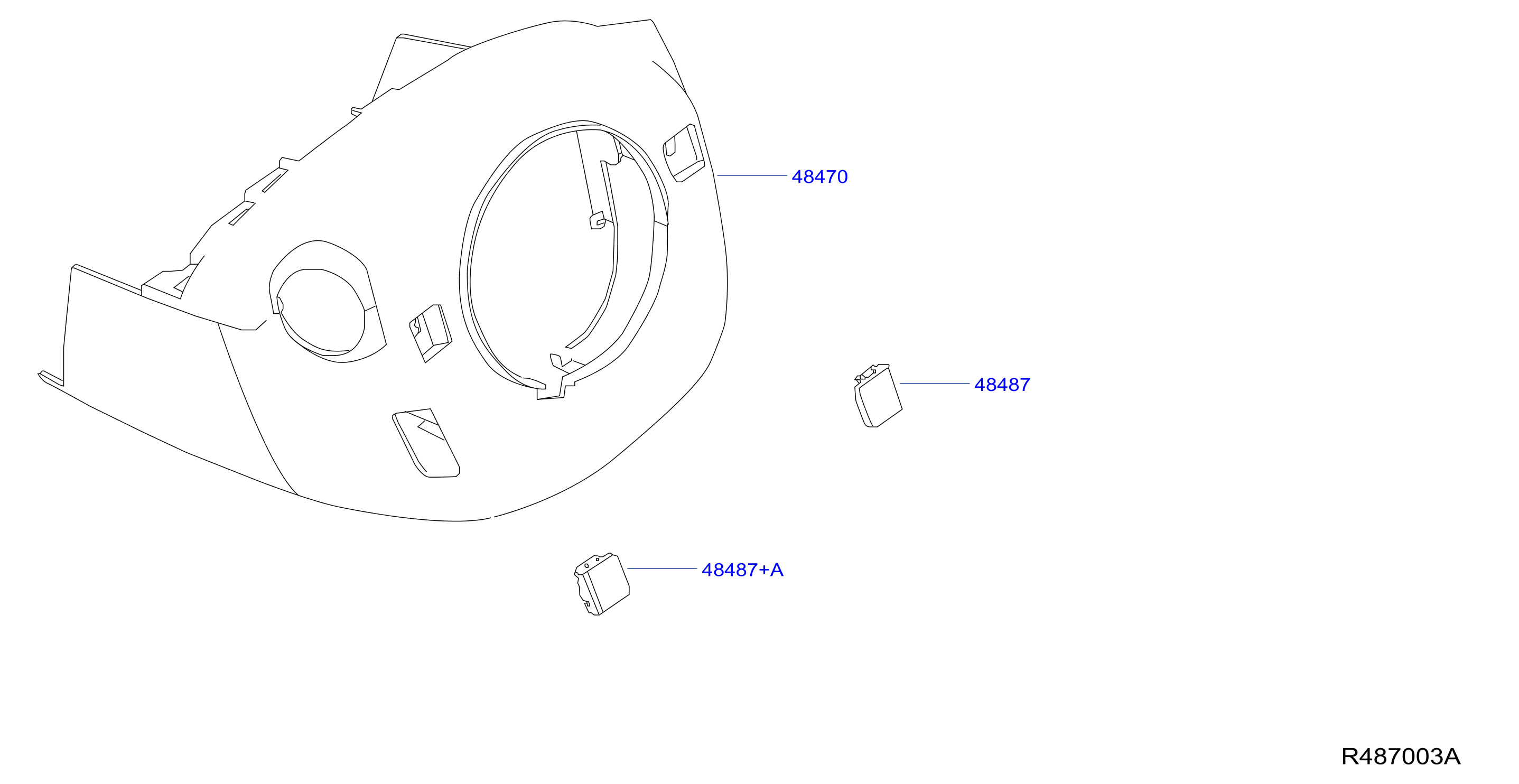 Diagram STEERING COLUMN SHELL COVER for your 1997 Nissan Altima   