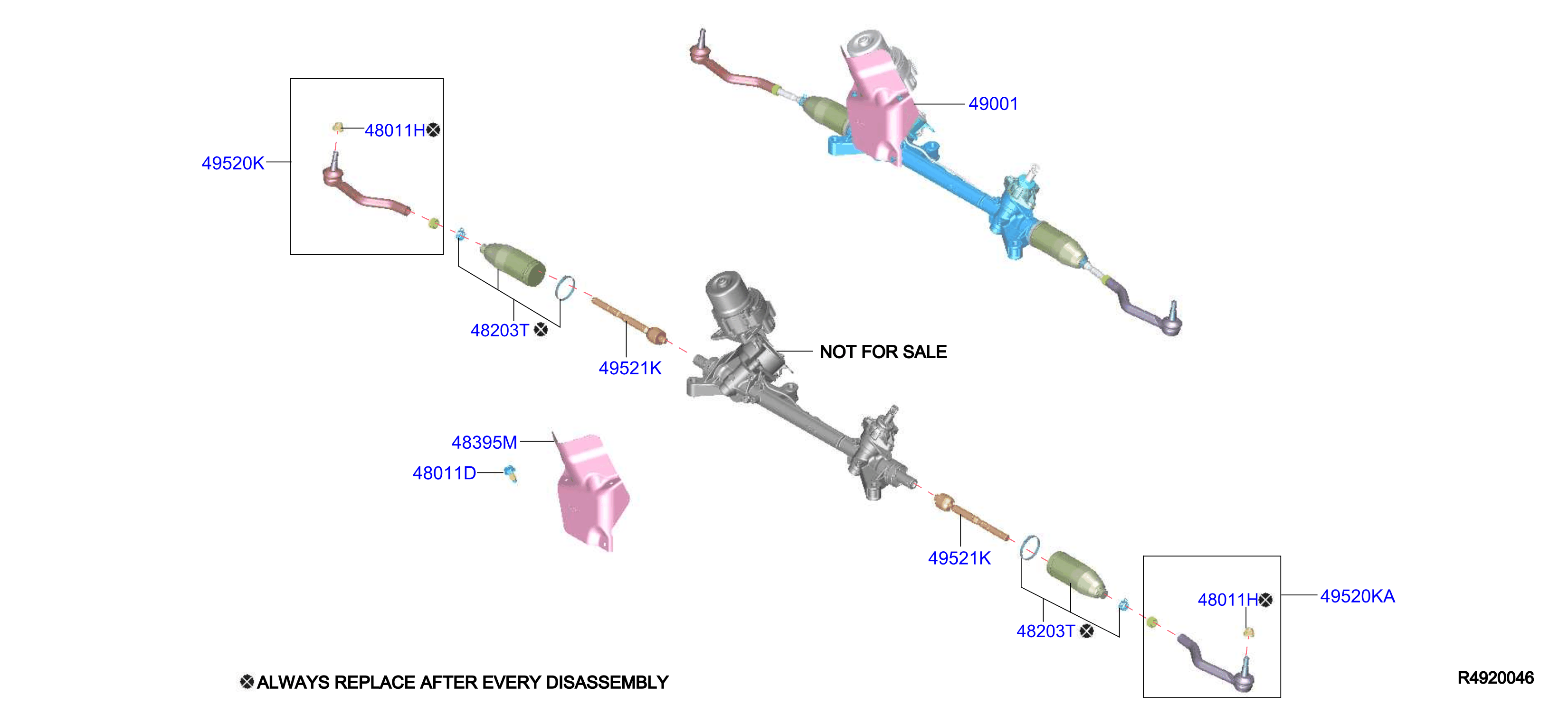 Diagram POWER STEERING GEAR for your 2007 INFINITI FX45   