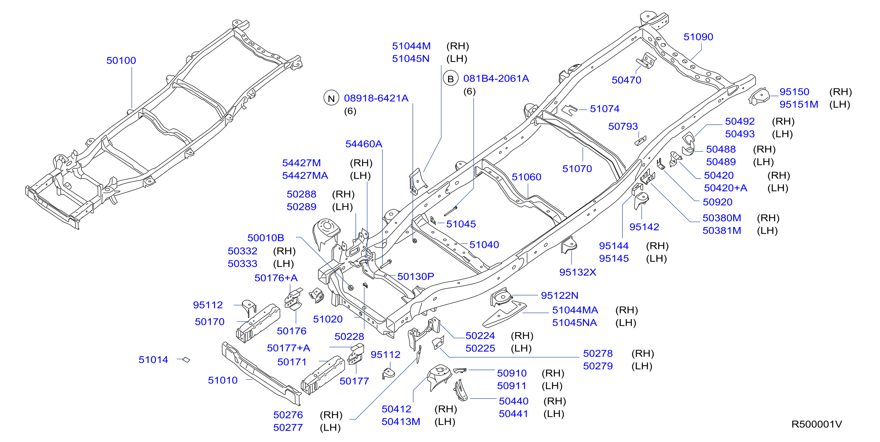 Diagram FRAME for your 2007 INFINITI QX56   