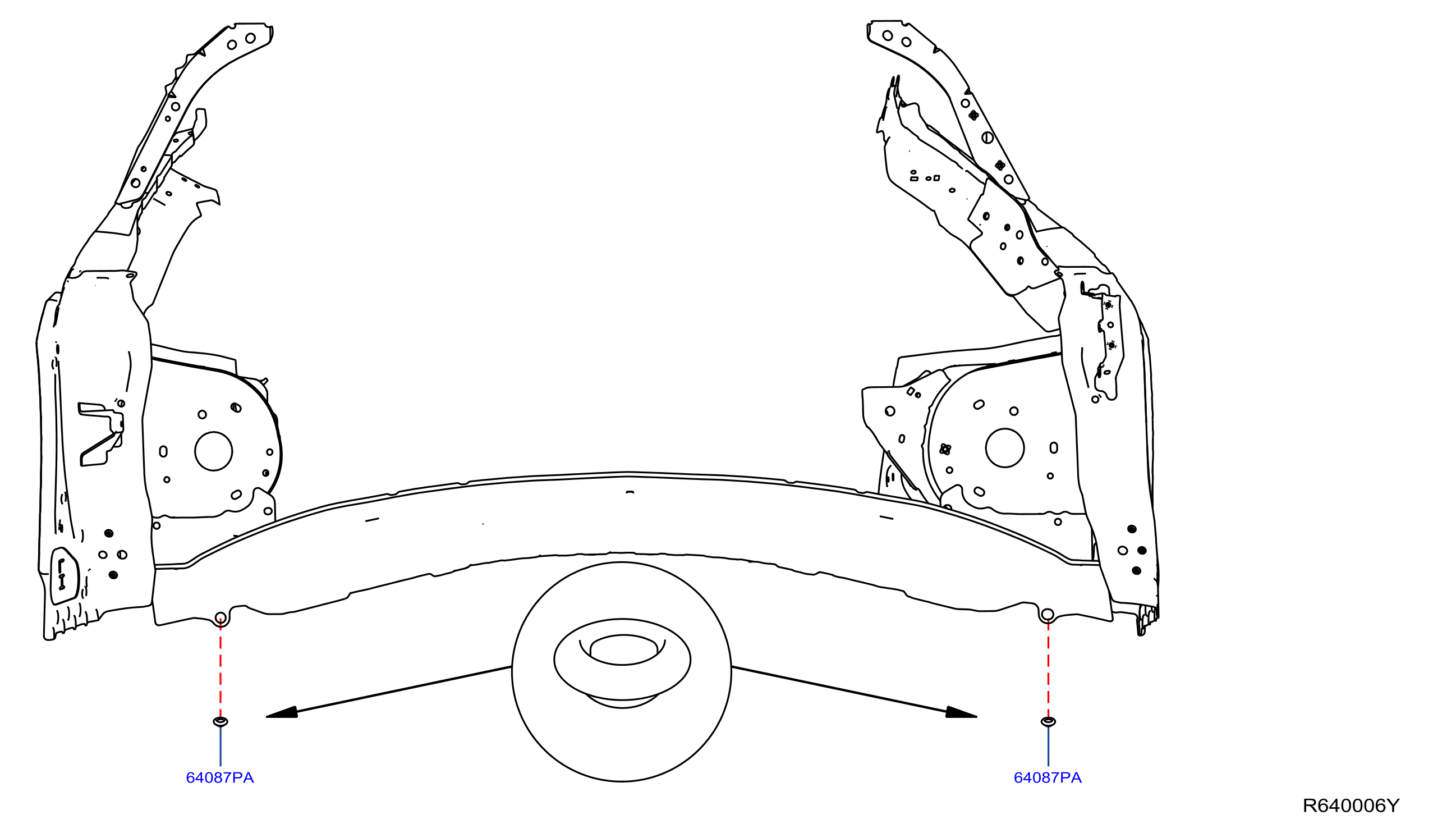 Diagram HOOD LEDGE & FITTING for your Nissan Kicks  