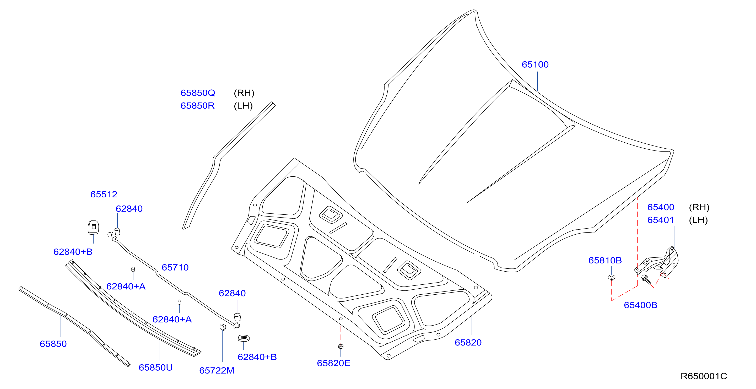 Nissan Altima Hood Panel - 65100-JA00D - Genuine Nissan Part