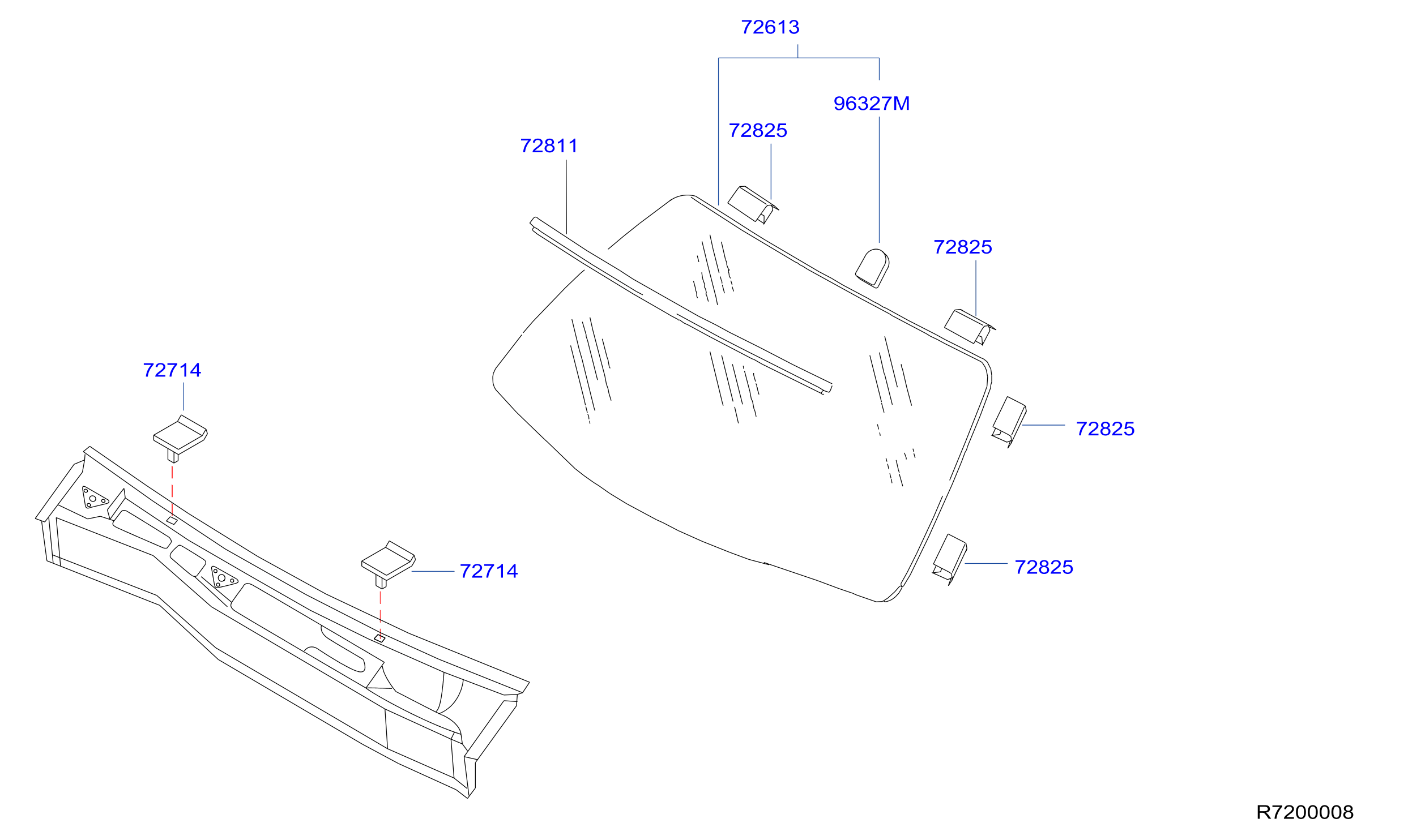 Diagram FRONT WINDSHIELD for your Nissan Altima  