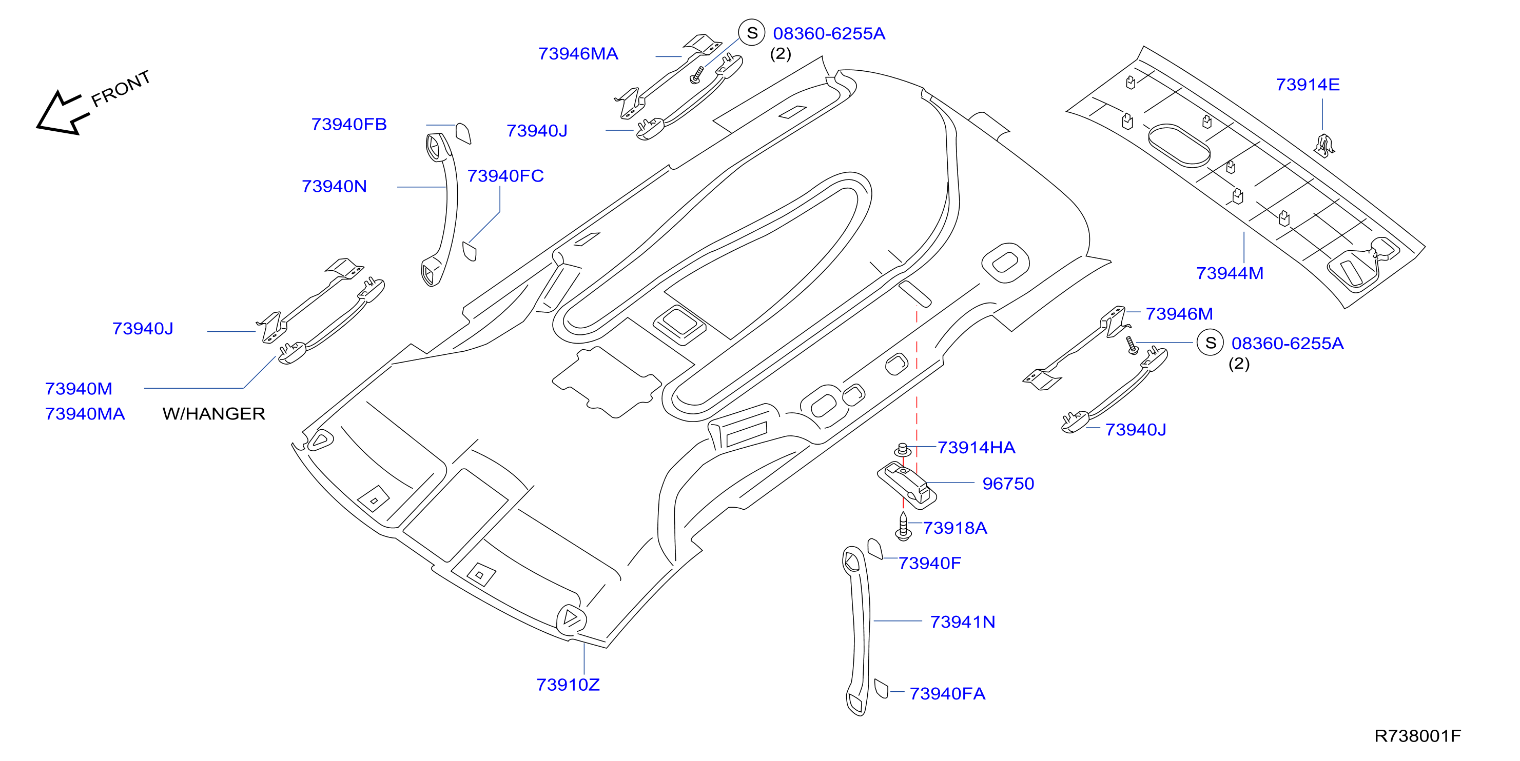 Diagram ROOF TRIMMING for your Nissan Quest  