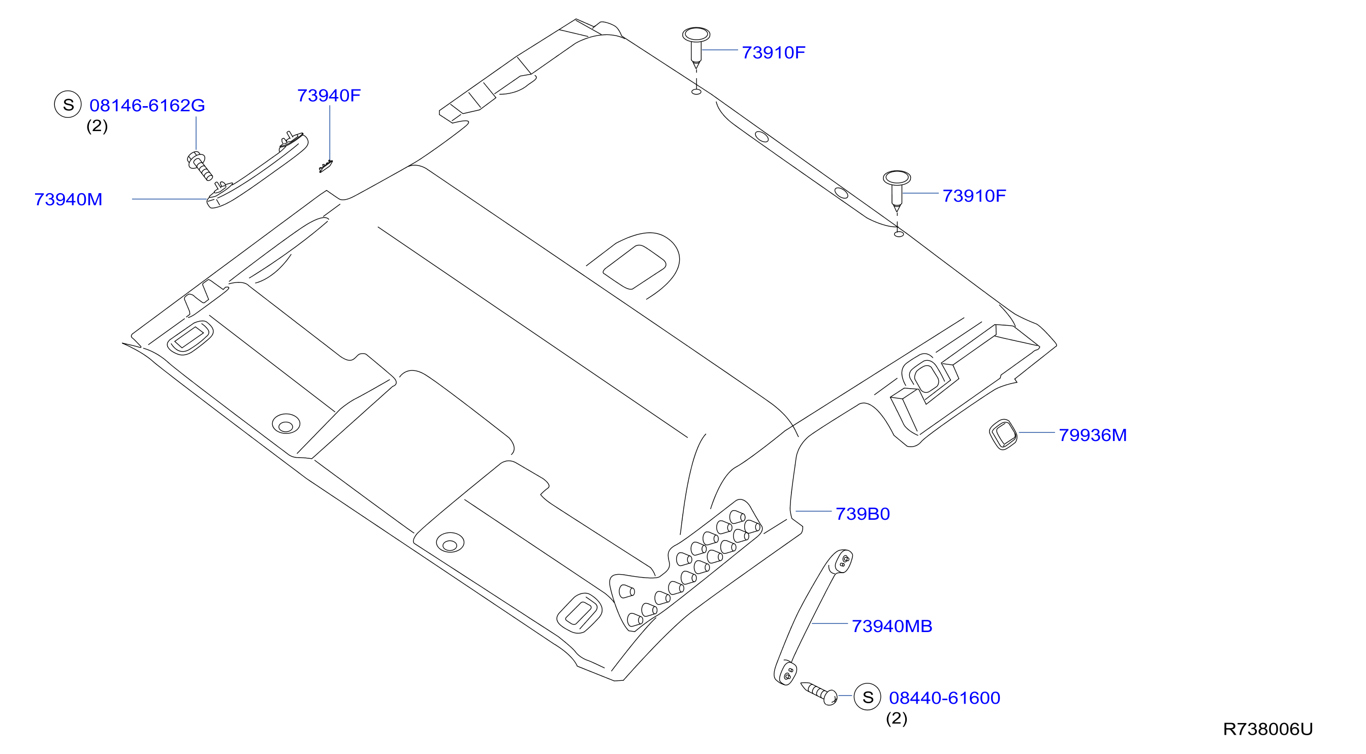 Diagram ROOF TRIMMING for your 2001 Nissan Frontier   