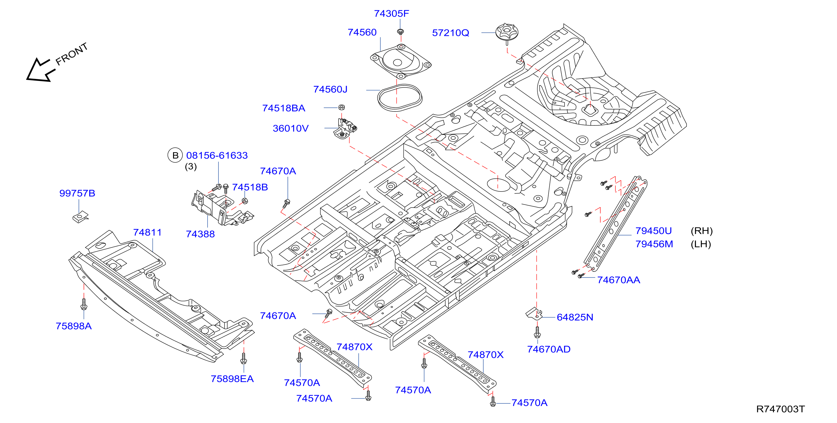 Diagram FLOOR FITTING for your Nissan Altima  