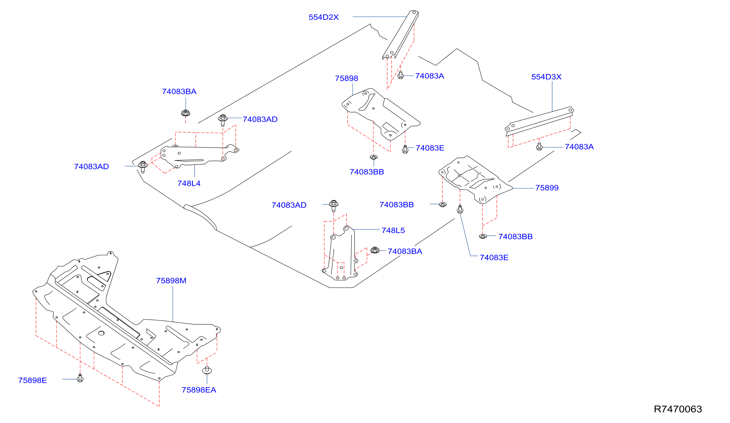 Diagram FLOOR FITTING for your Nissan