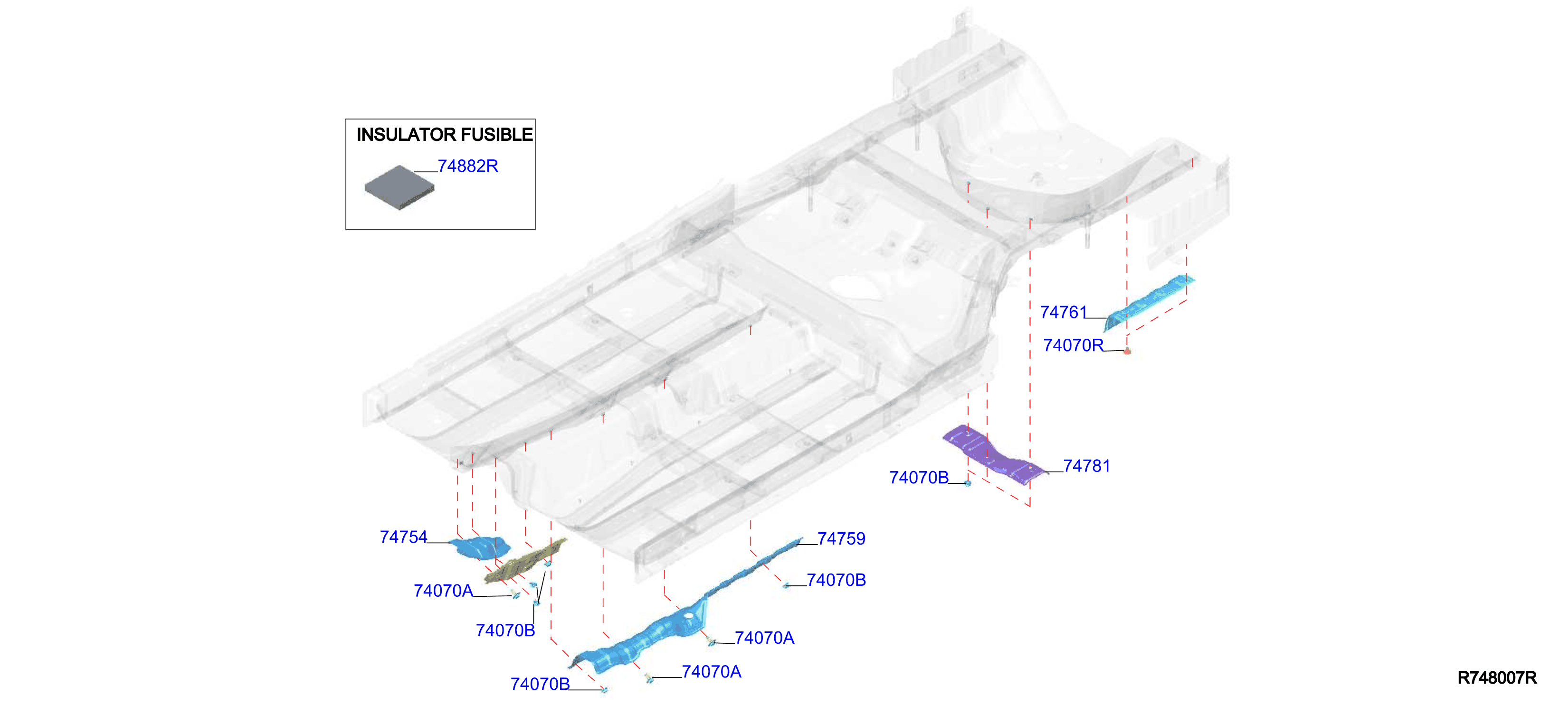 Diagram FLOOR FITTING for your Nissan Maxima  