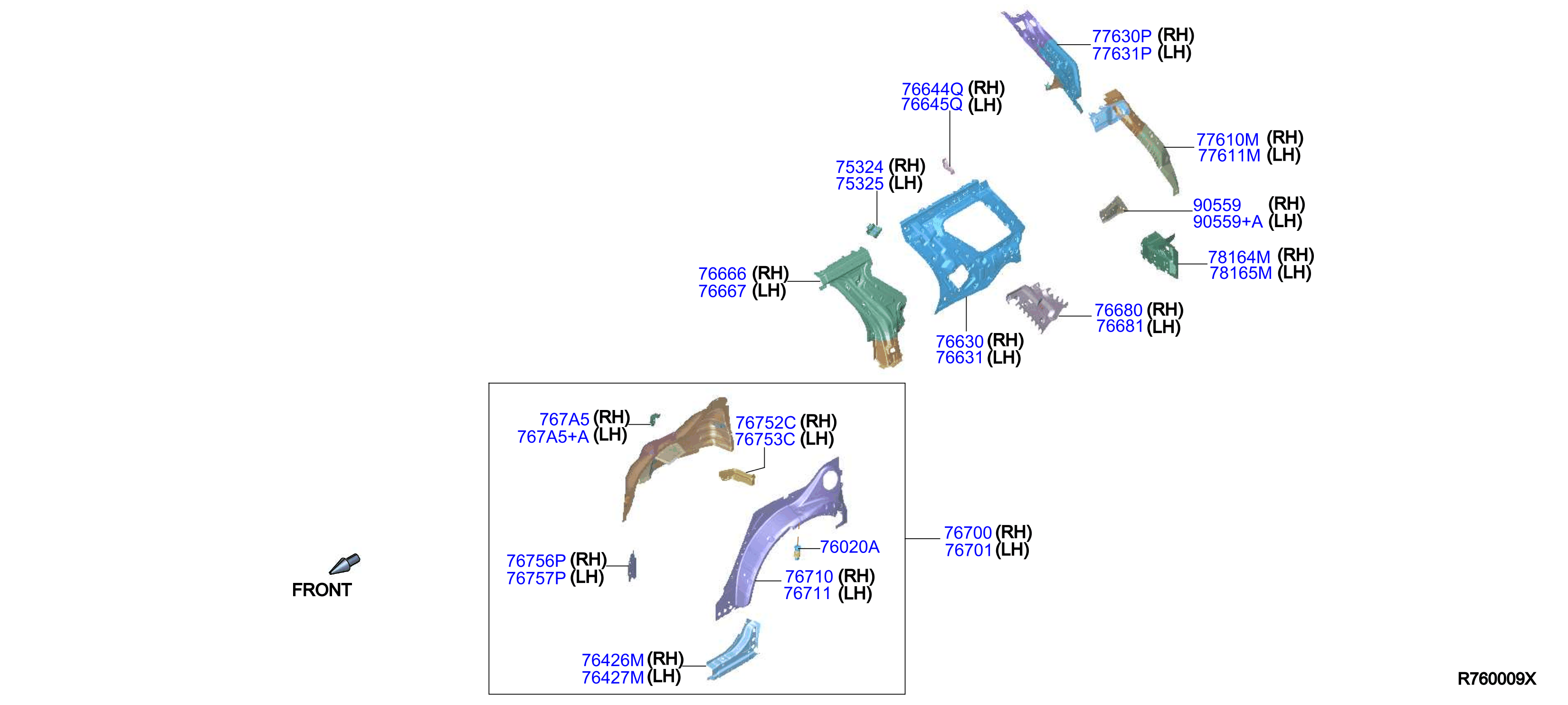 G7610-6TAMA - Body D-Pillar (Right) - Genuine Nissan Part