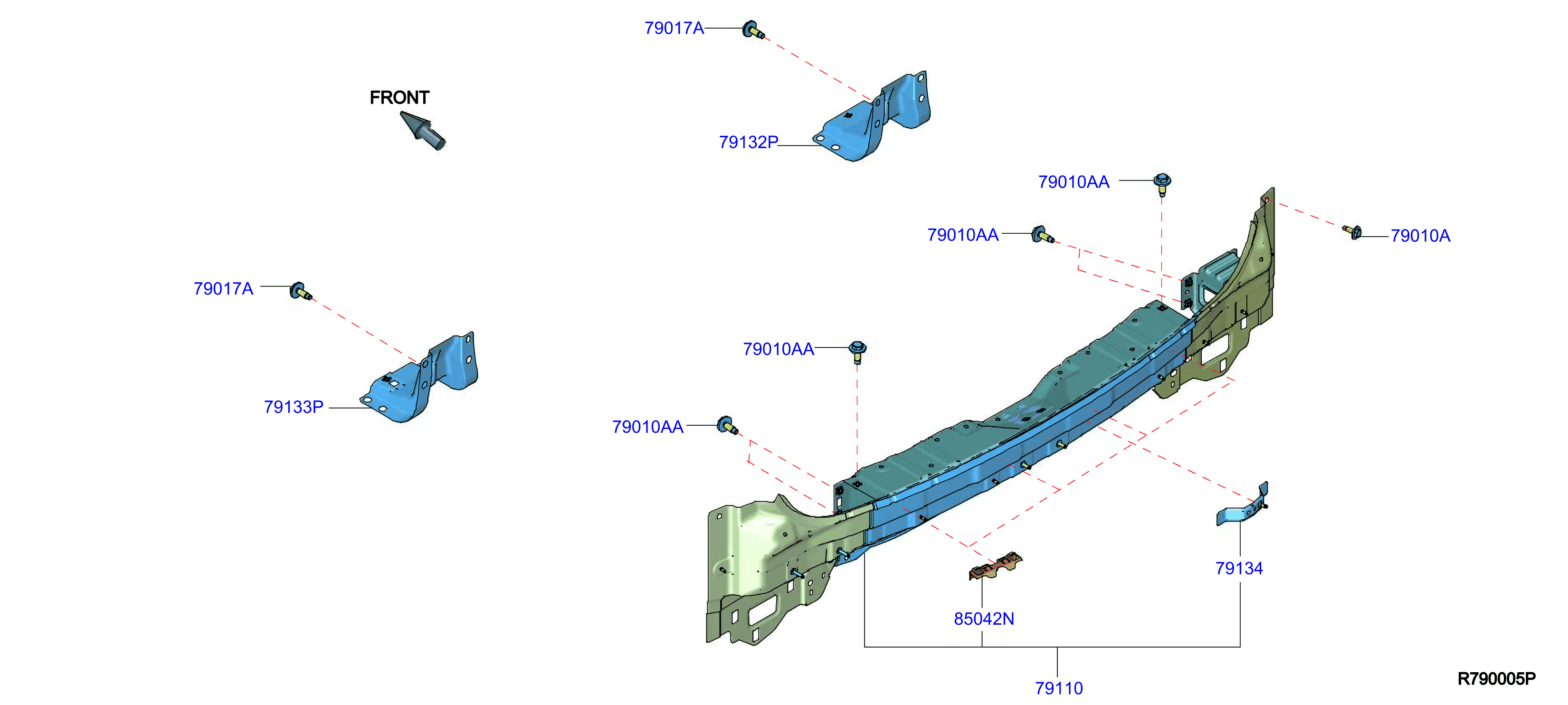 Diagram REAR,BACK PANEL & FITTING for your 2022 Nissan Pathfinder PLATINUM 7 SEAT  