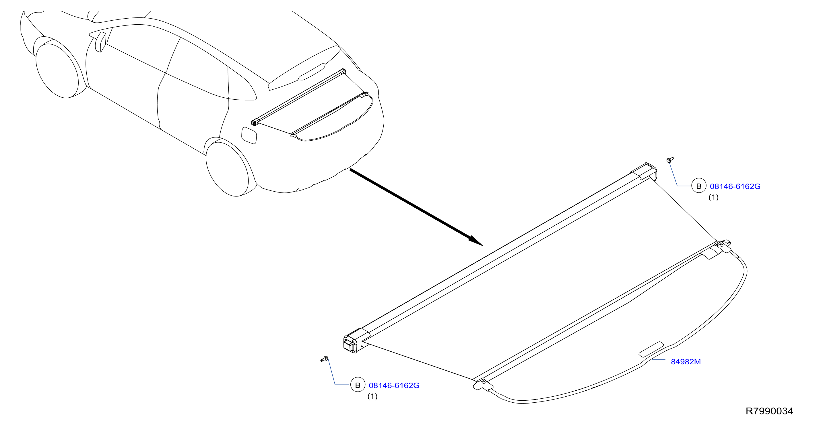 Diagram REAR & BACK PANEL TRIMMING for your Nissan Rogue  