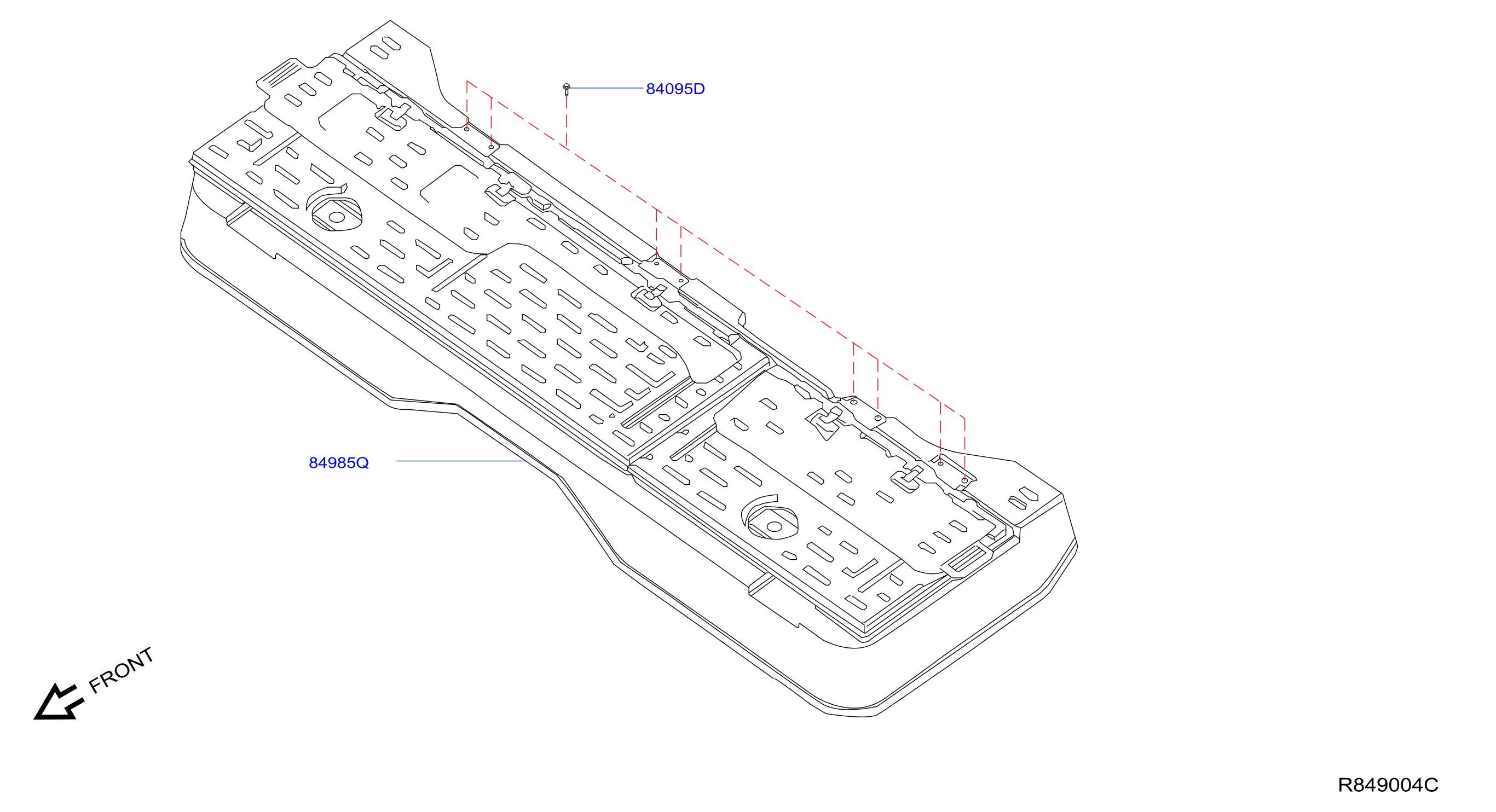 Diagram TRUNK & LUGGAGE ROOM TRIMMING for your 2023 Nissan Titan XD Crew Cab SV/BASE 5.6L V8 AT 4WD/LWB 