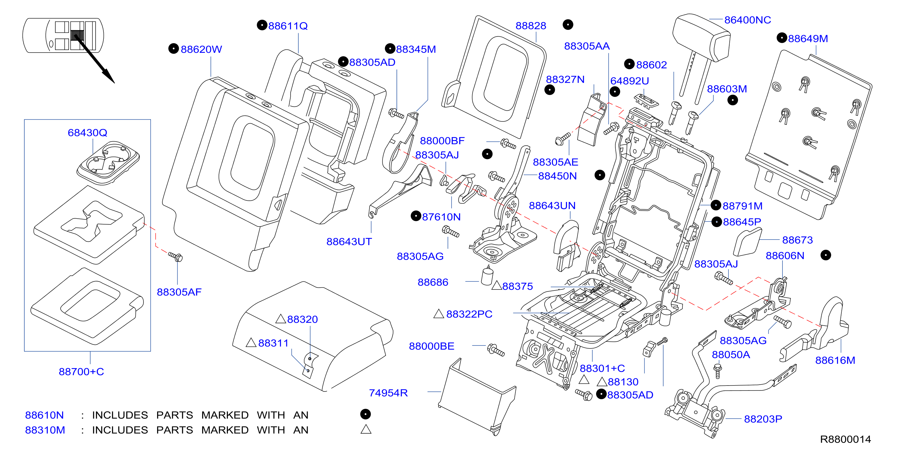 2004 Nissan Armada LE 5.6L V8 AT 2WD Screw 01455 0005U Genuine