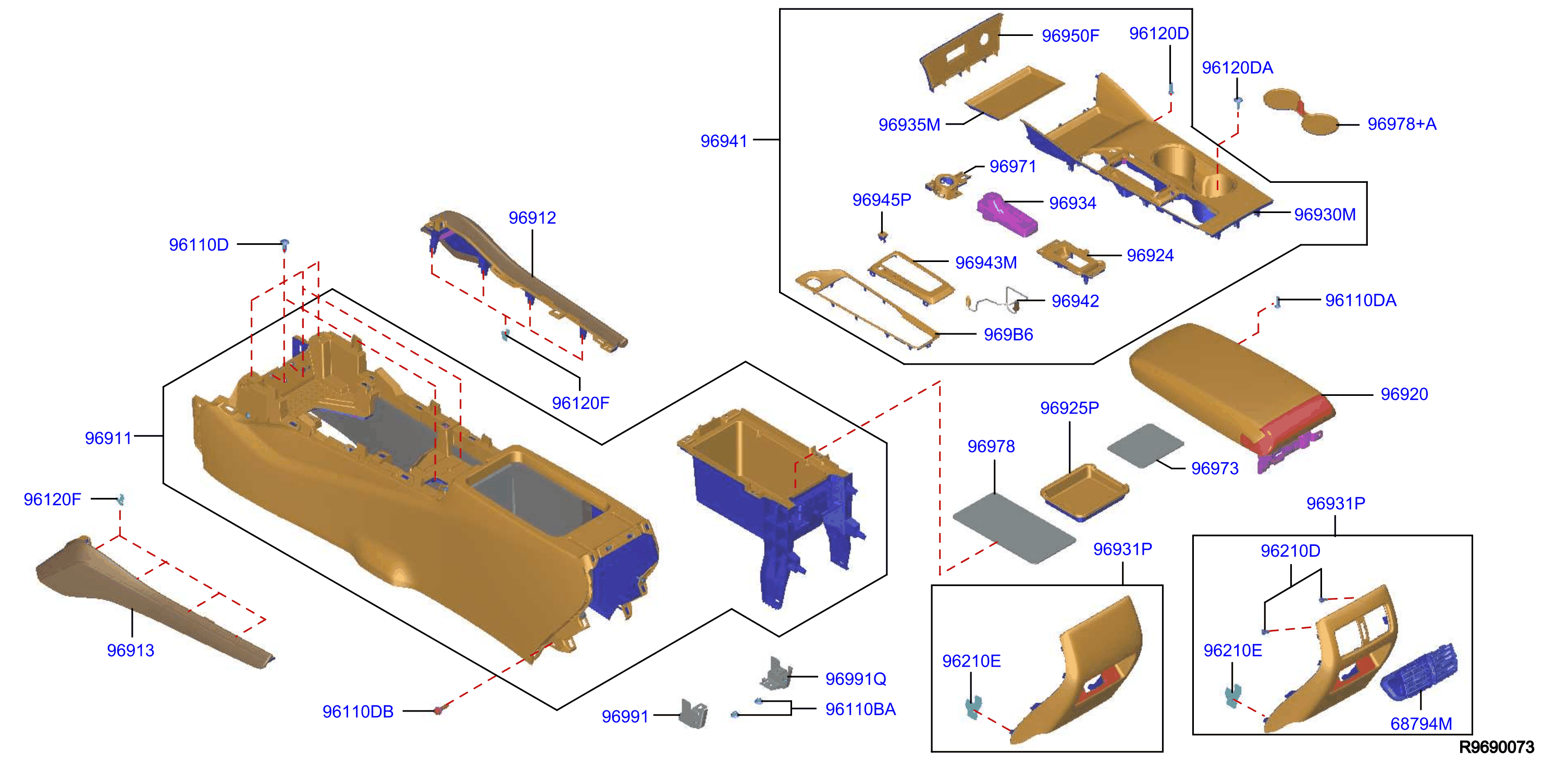 Diagram CONSOLE BOX for your Nissan Altima  