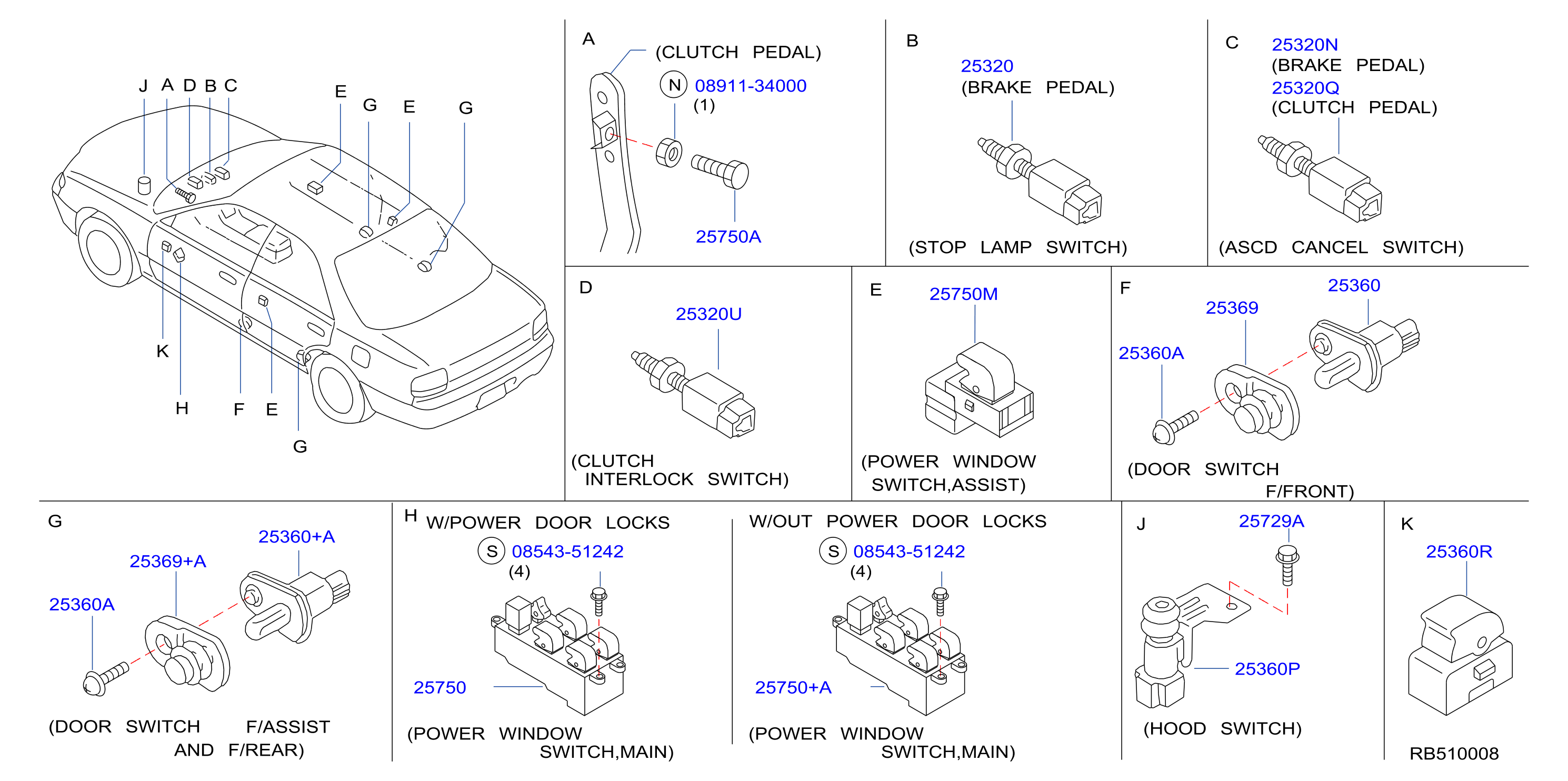 Diagram SWITCH for your Nissan Altima