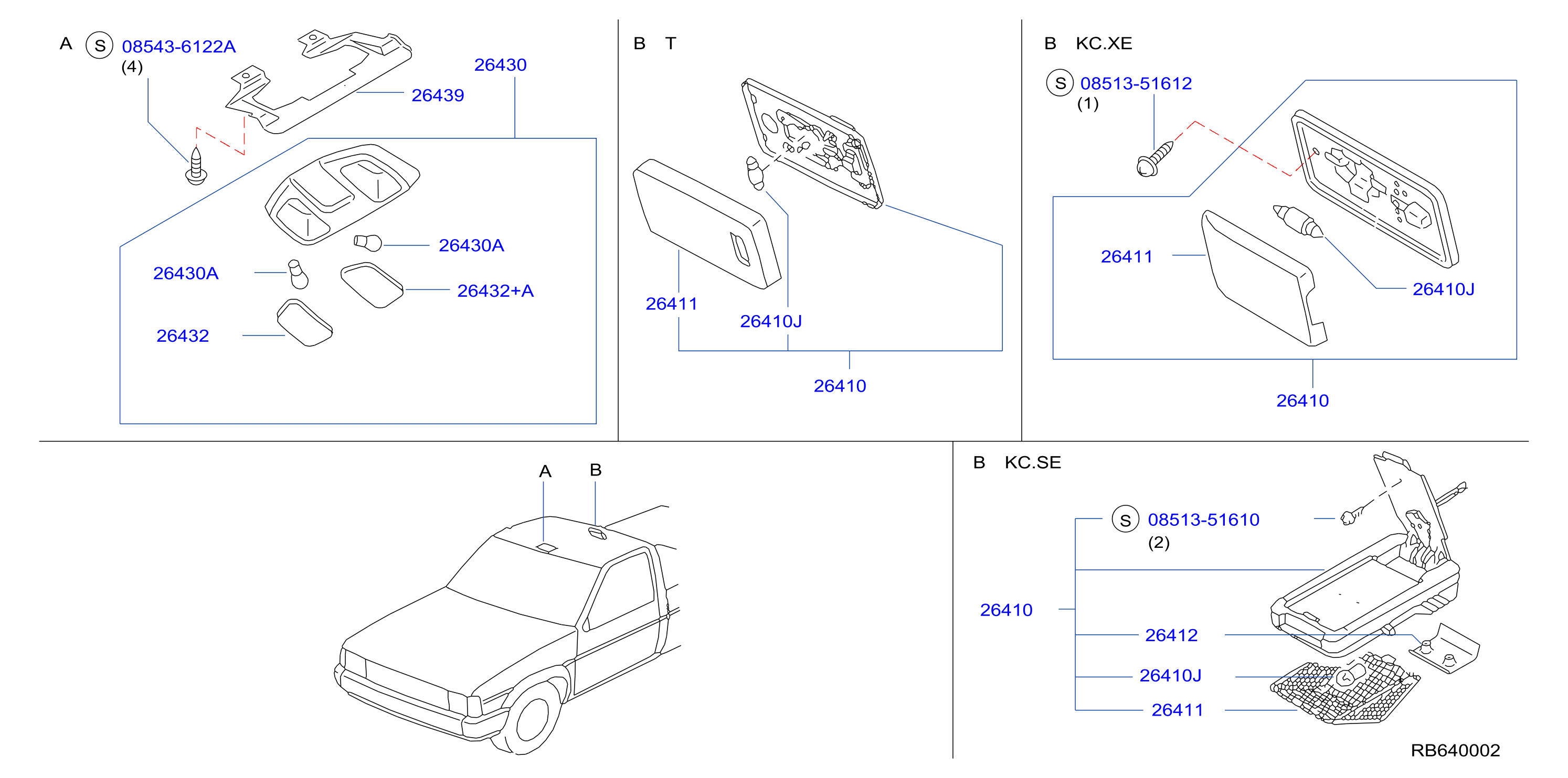 Diagram ROOM LAMP for your 2023 Nissan Frontier Crew Cab XE  