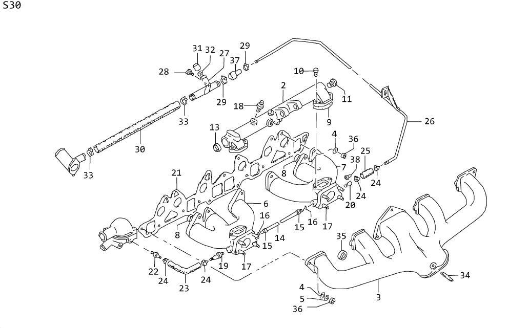 Diagram MANIFOLD for your Nissan