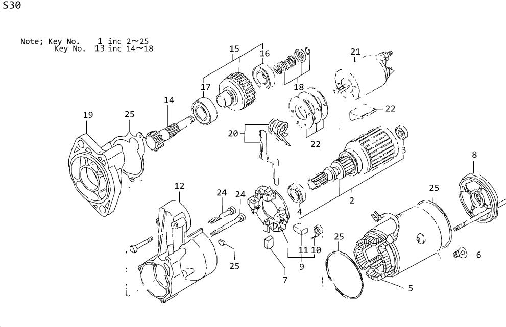 Diagram STARTER MOTOR(FOR CANADA) for your Nissan 300ZX  