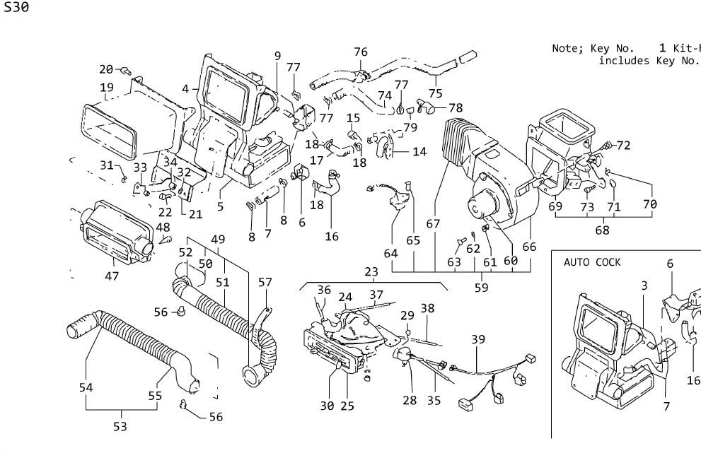 Diagram CAR HEATER for your Datsun