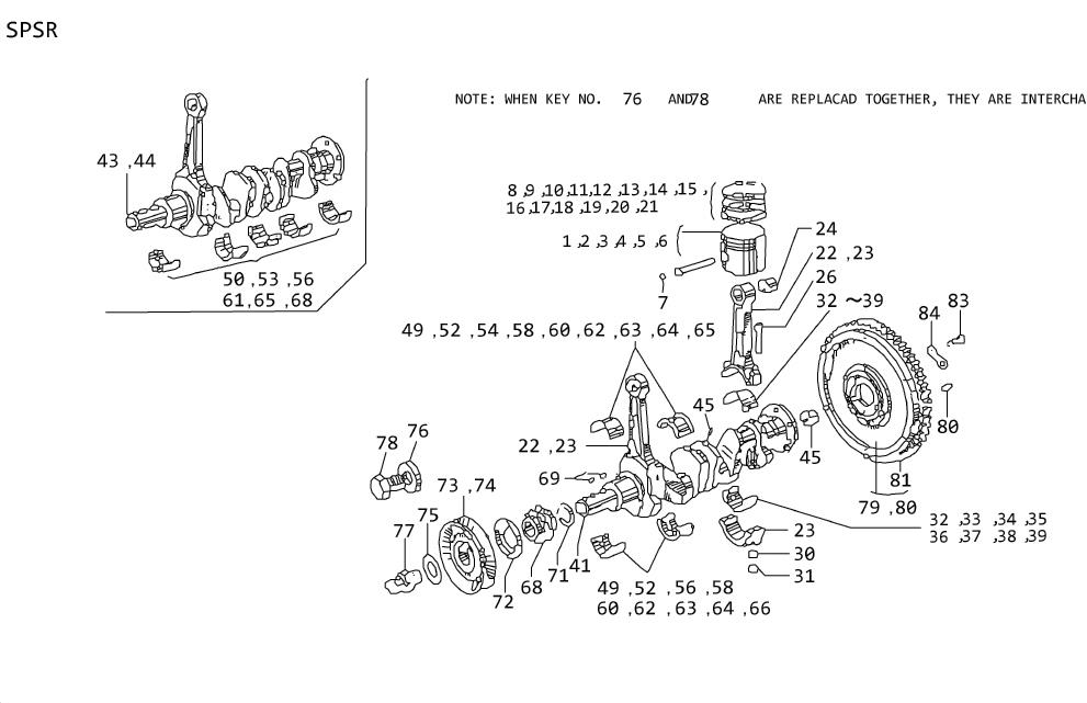 Diagram CRANKSHAFT (1.6L) for your 2021 Nissan Sentra   