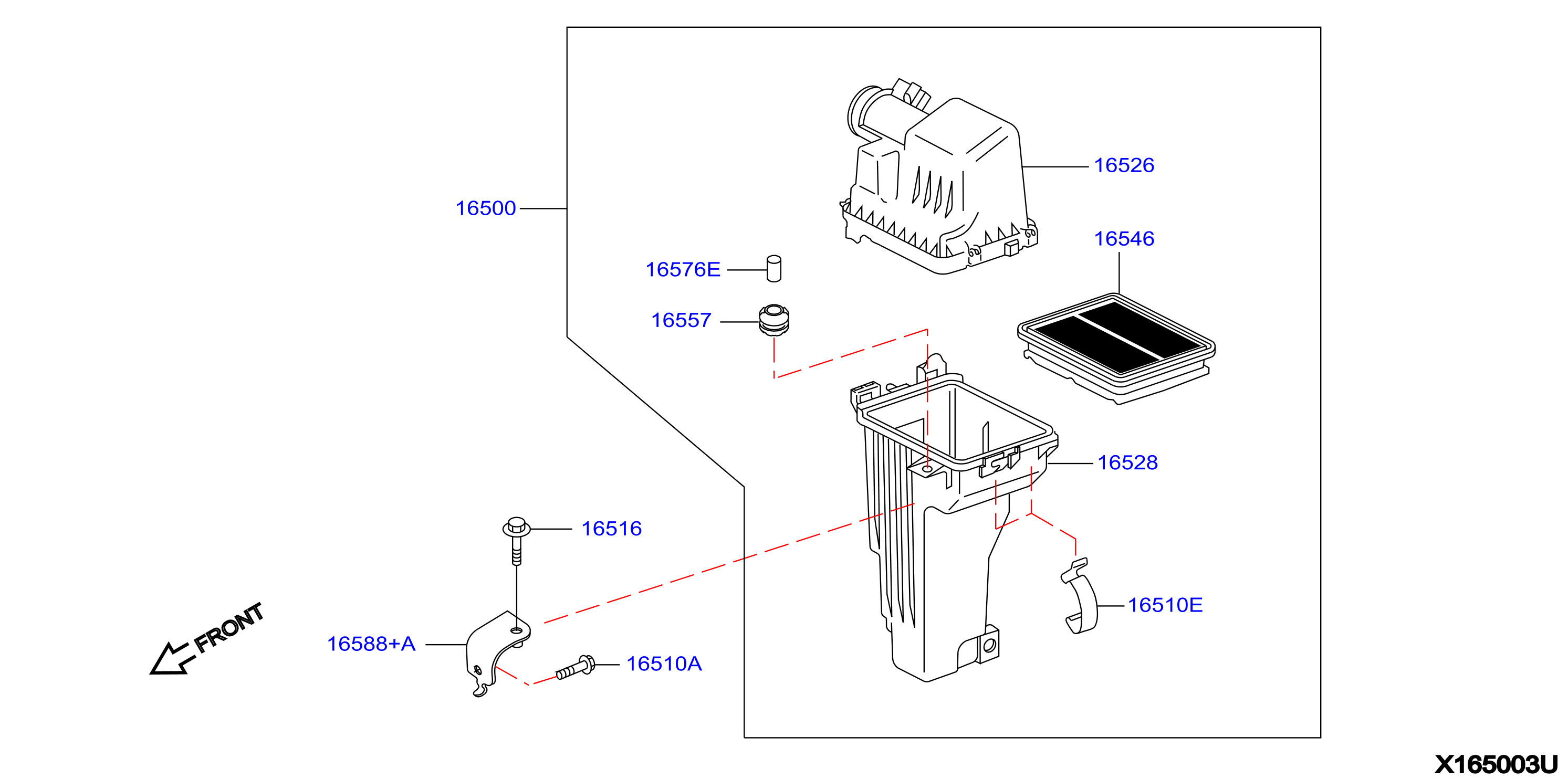 Diagram AIR CLEANER for your 2023 Nissan Ariya   