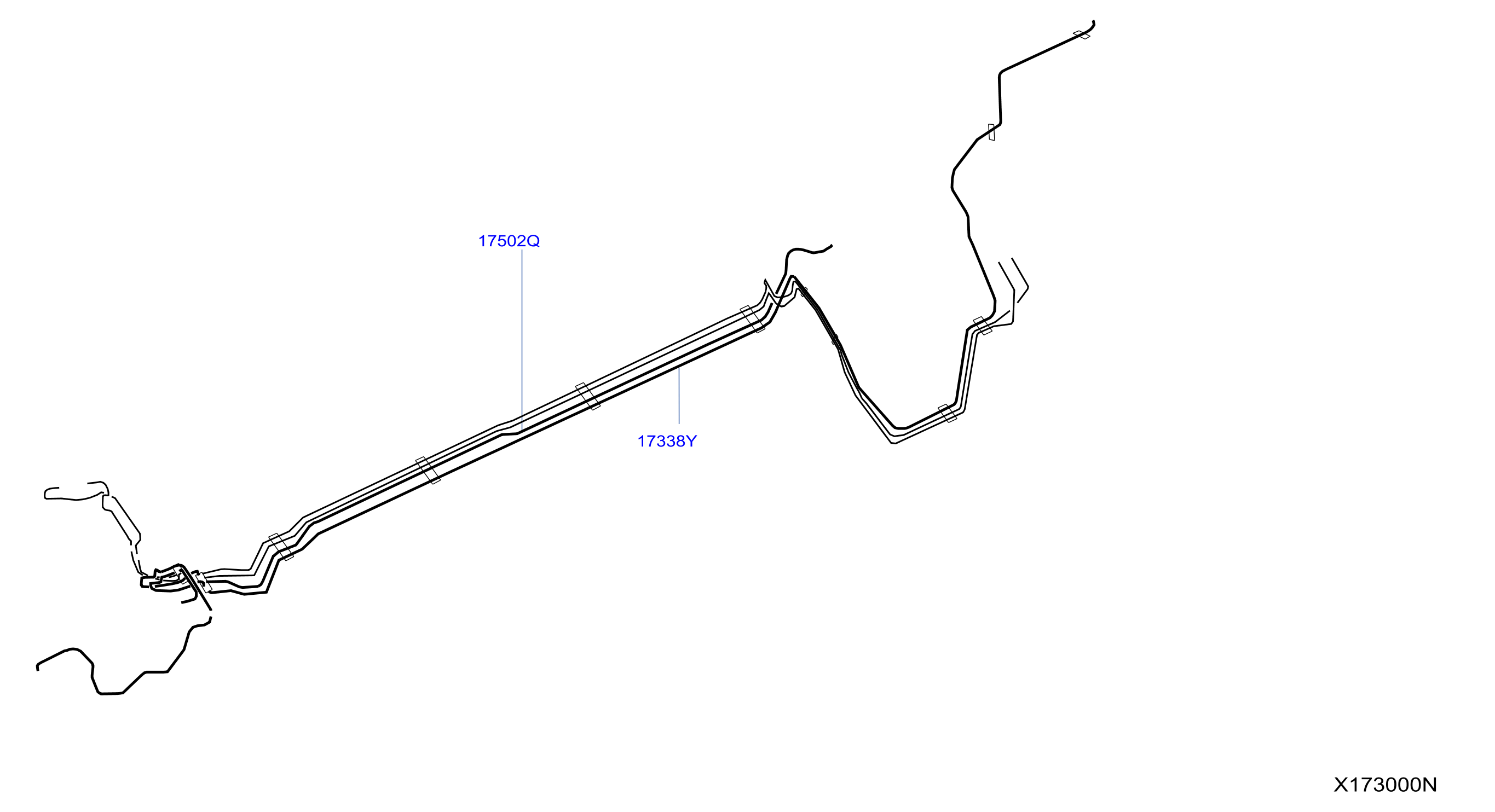 Diagram FUEL PIPING for your 2020 Nissan Rogue S 2ROW 2.5L CVT 2WD 