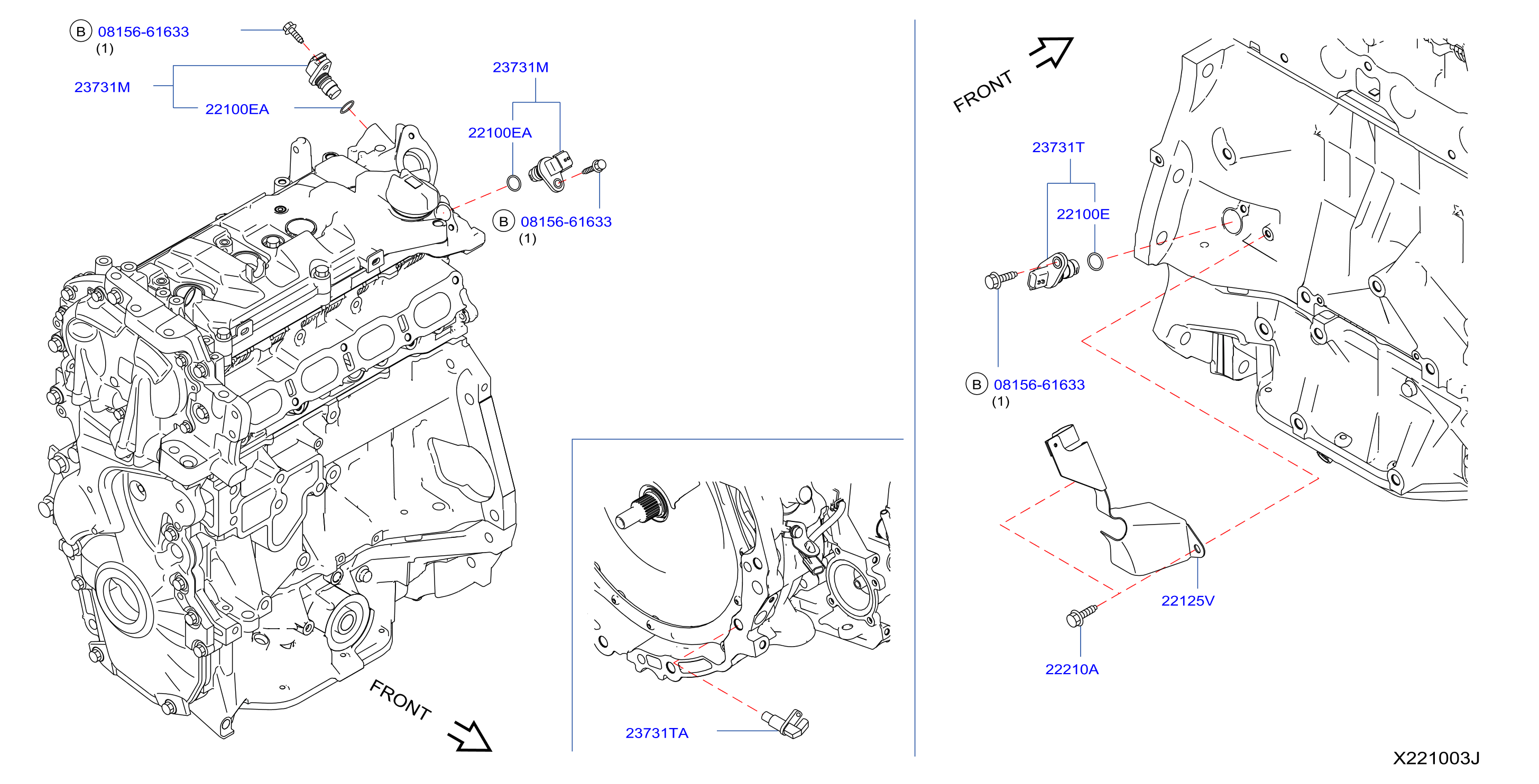 nissan xterra camshaft sensor location