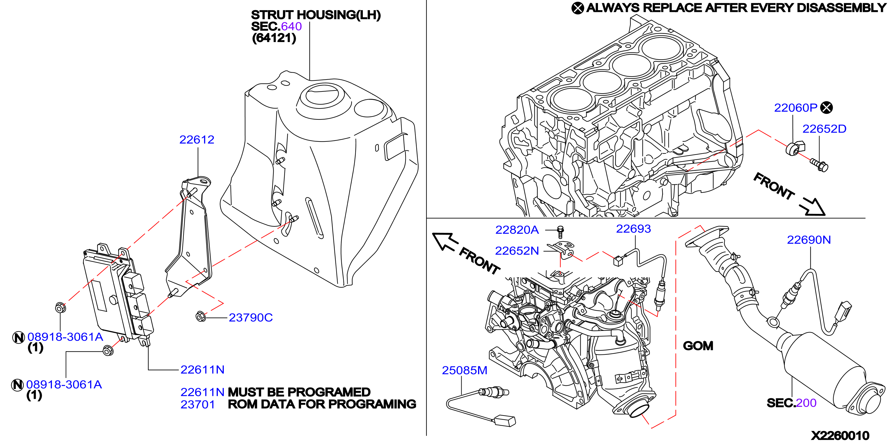 Diagram ENGINE CONTROL MODULE for your Nissan Versa  