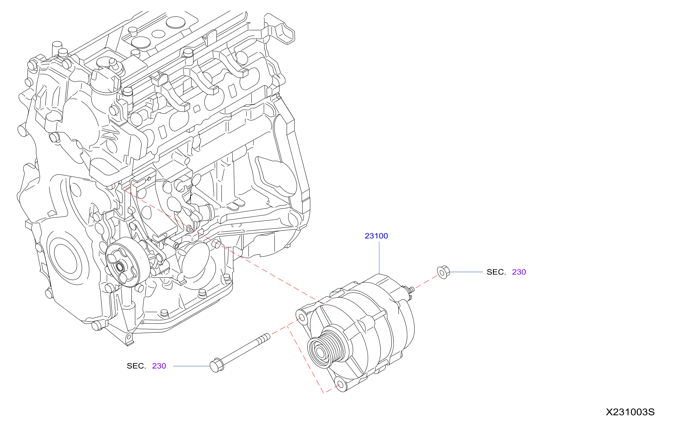 Diagram ALTERNATOR for your 2013 INFINITI G37 3.7L V6 AT 2WD Coupe/Convertible SPORT/P 