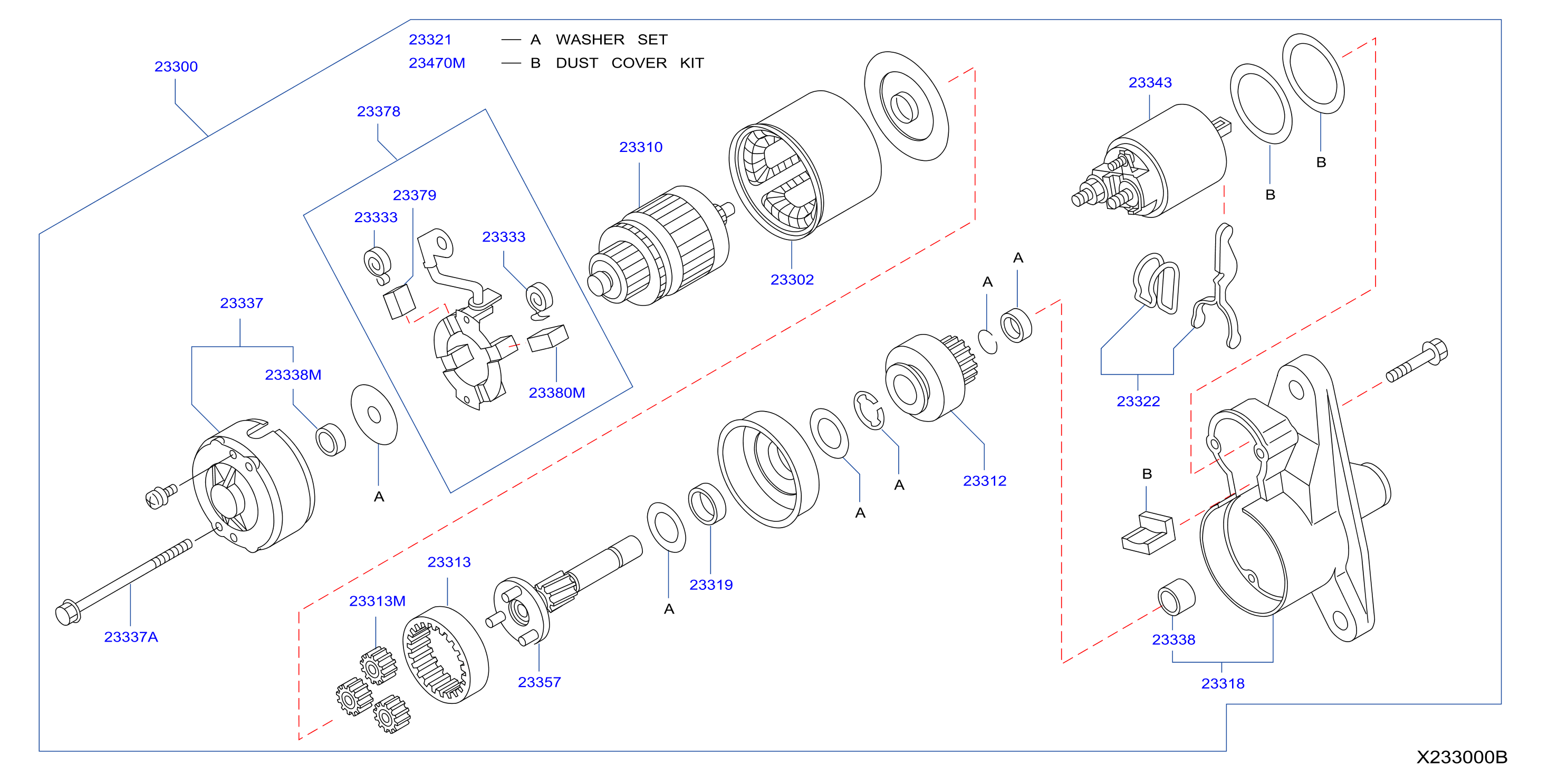 Diagram STARTER MOTOR for your 1996 Nissan Sentra GLE  