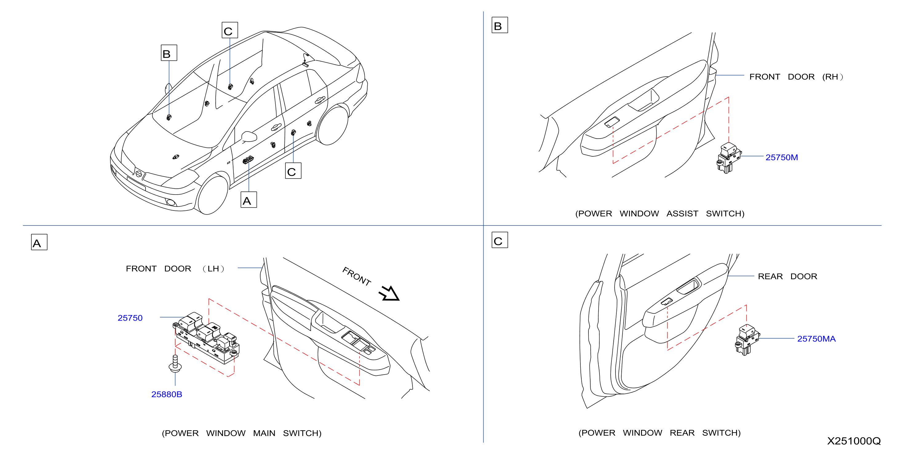 Diagram SWITCH for your Nissan