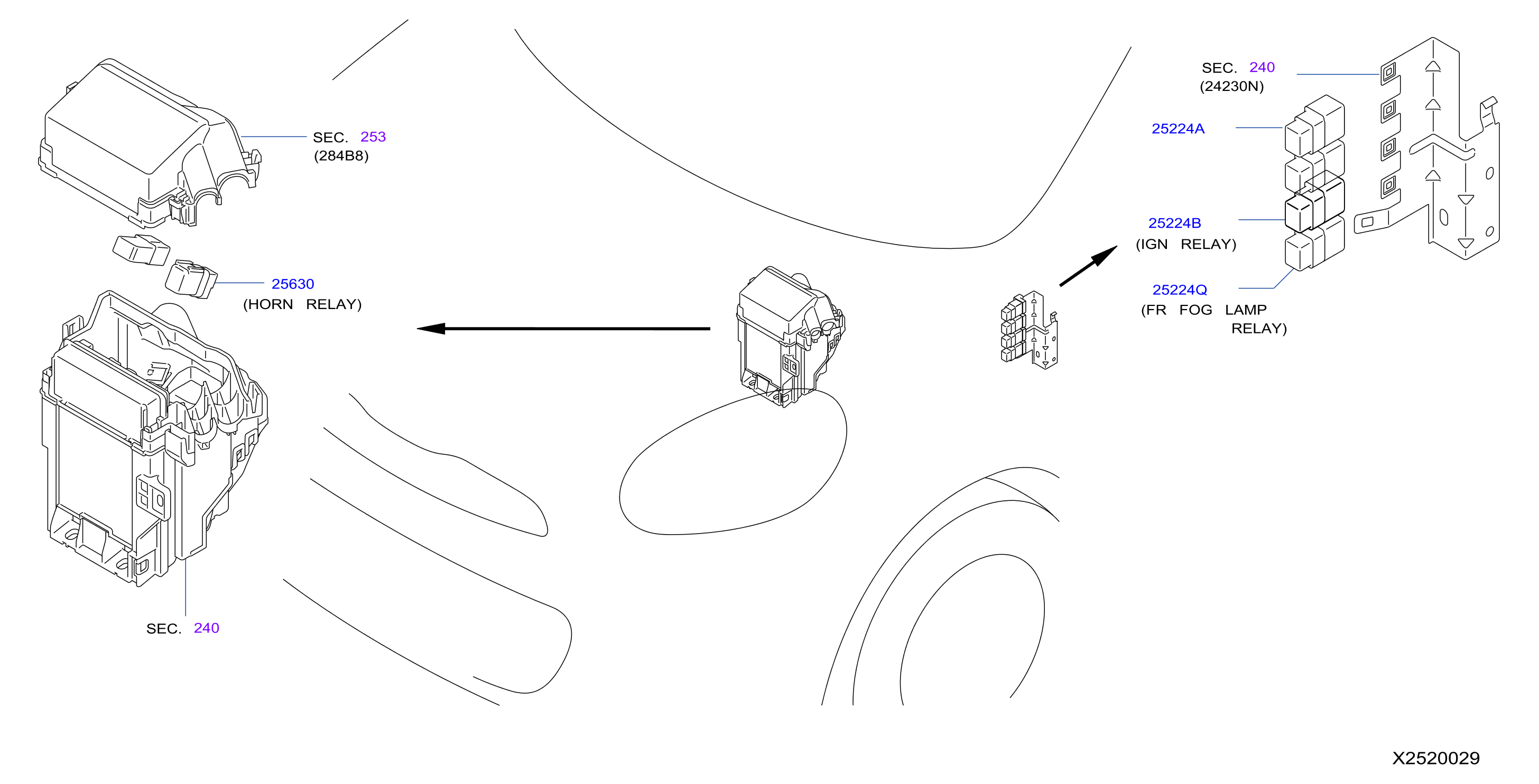 Diagram RELAY for your 2011 Nissan Altima COUPE S 2.5L ELECTRIC/GAS CVT 